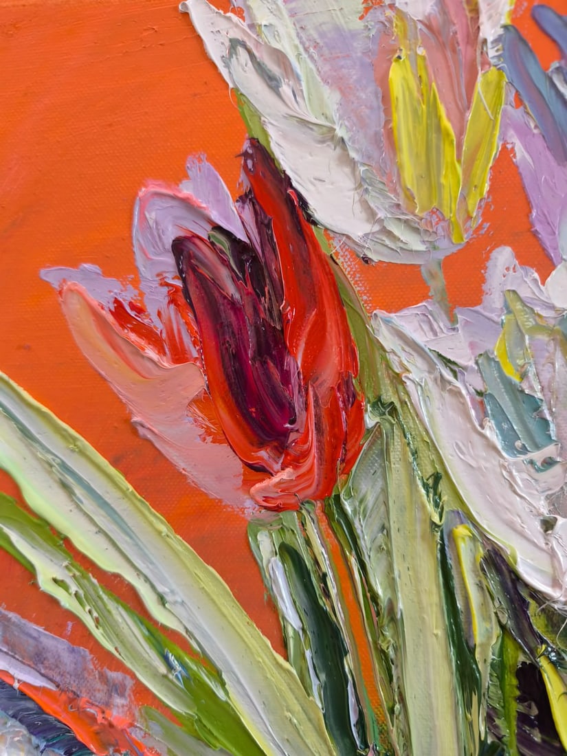 Oil painting Tulips Nina L - 4