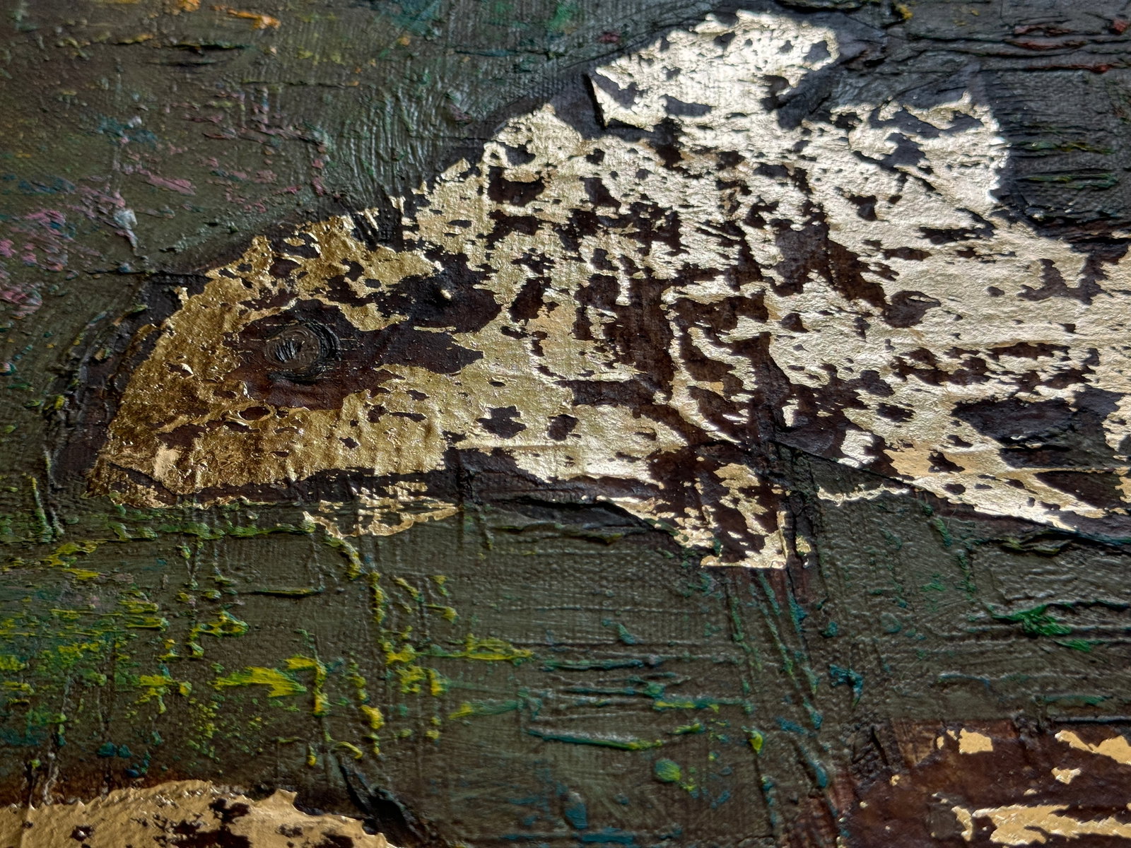 Oil painting with frame Fish K. Leonid - 6