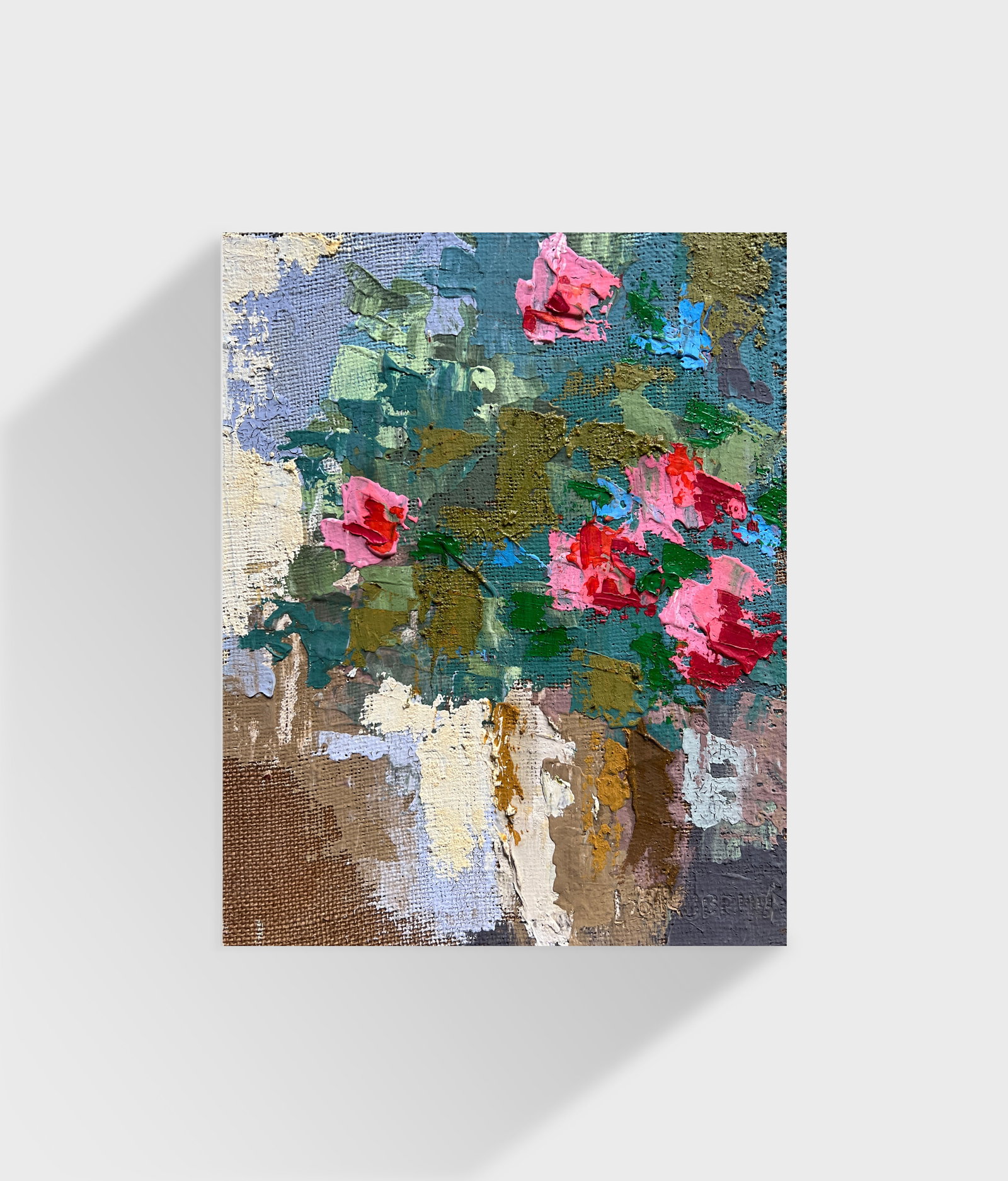 Oil painting flowers K. Leonid - 9