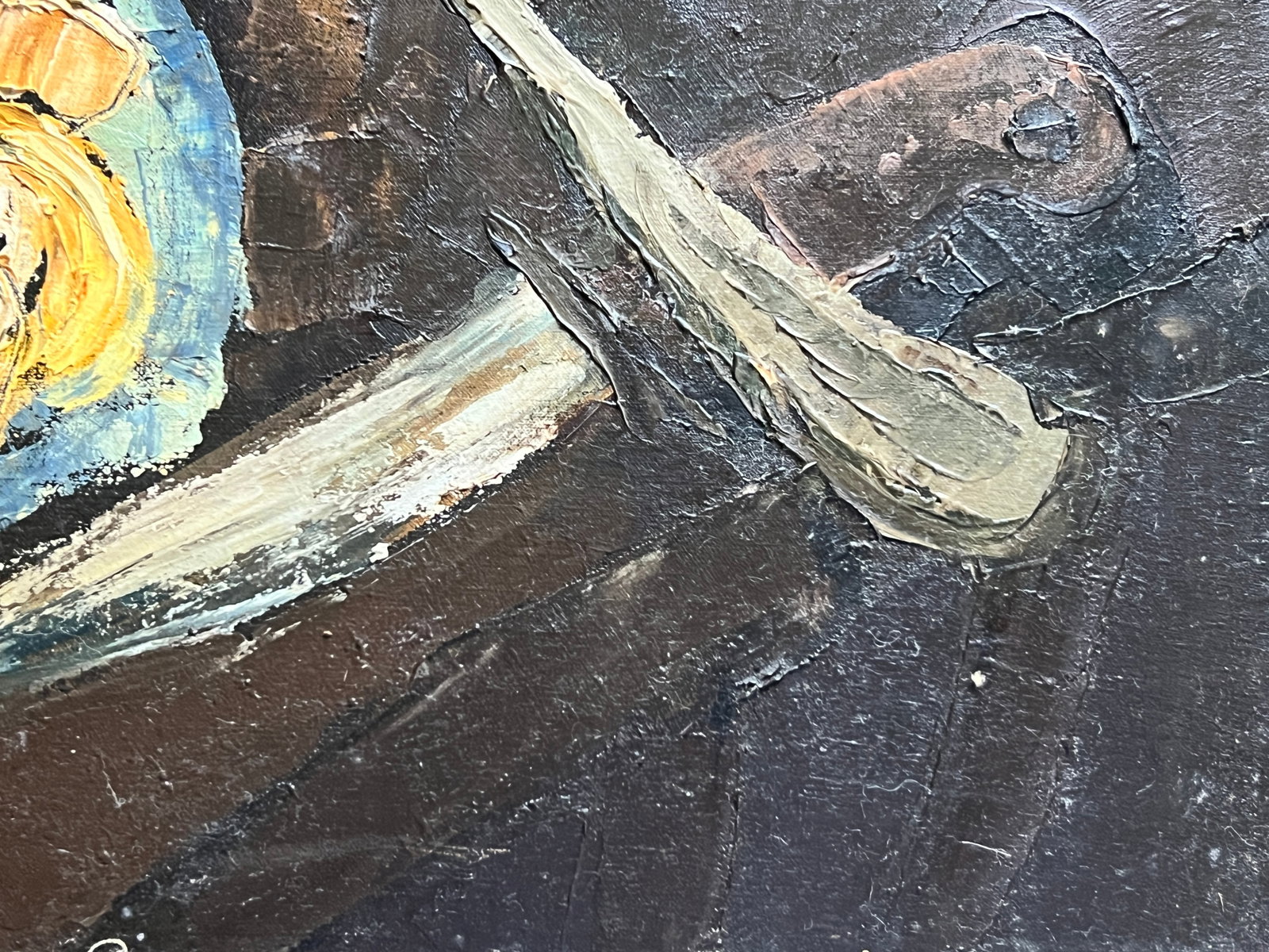 Oil painting with frame Chernobyl K. Leonid - 9