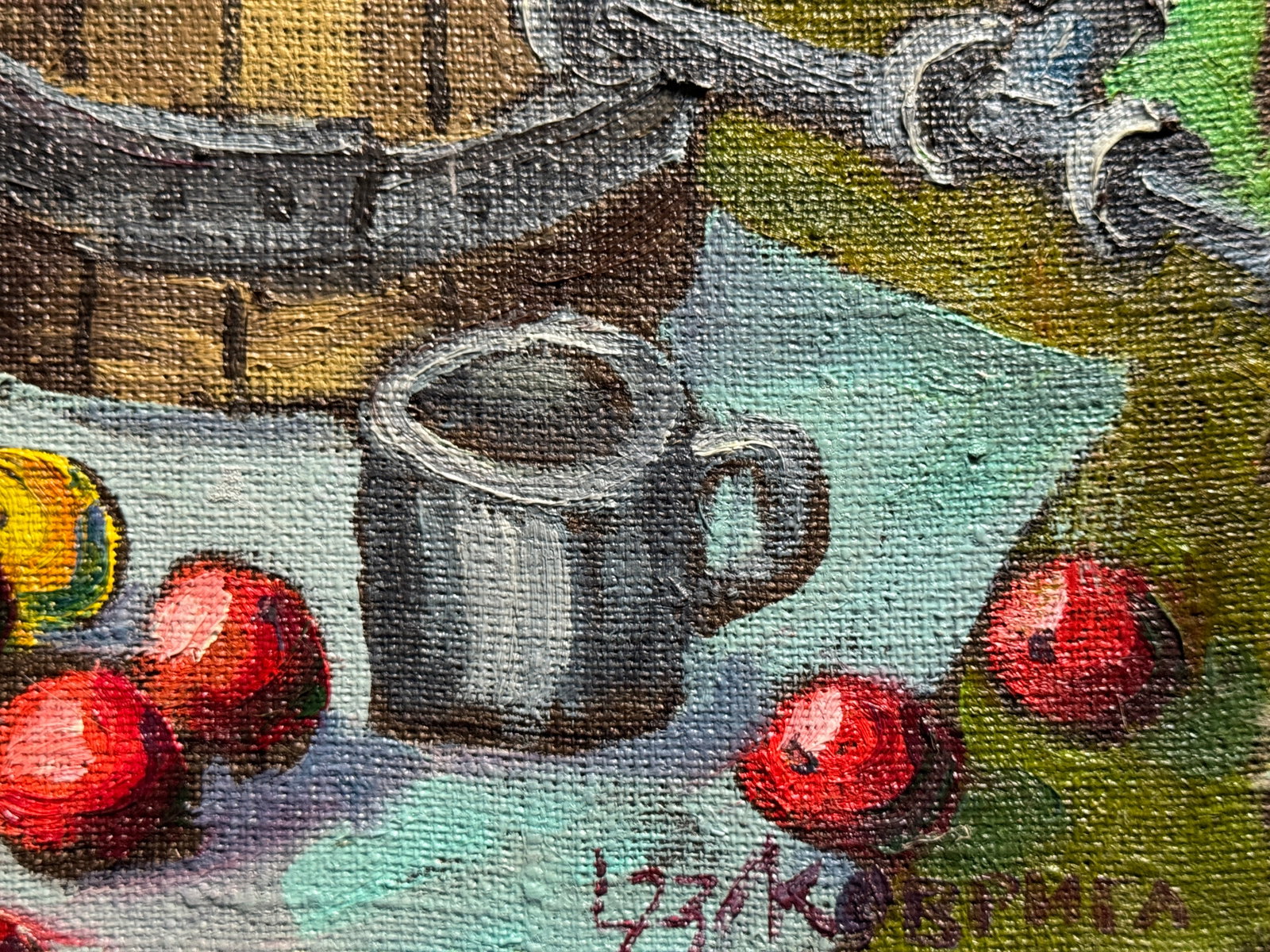Oil painting with frame Barrel K. Leonid - 6