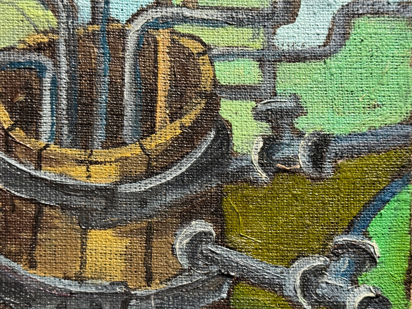 Oil painting with frame Barrel K. Leonid - 7