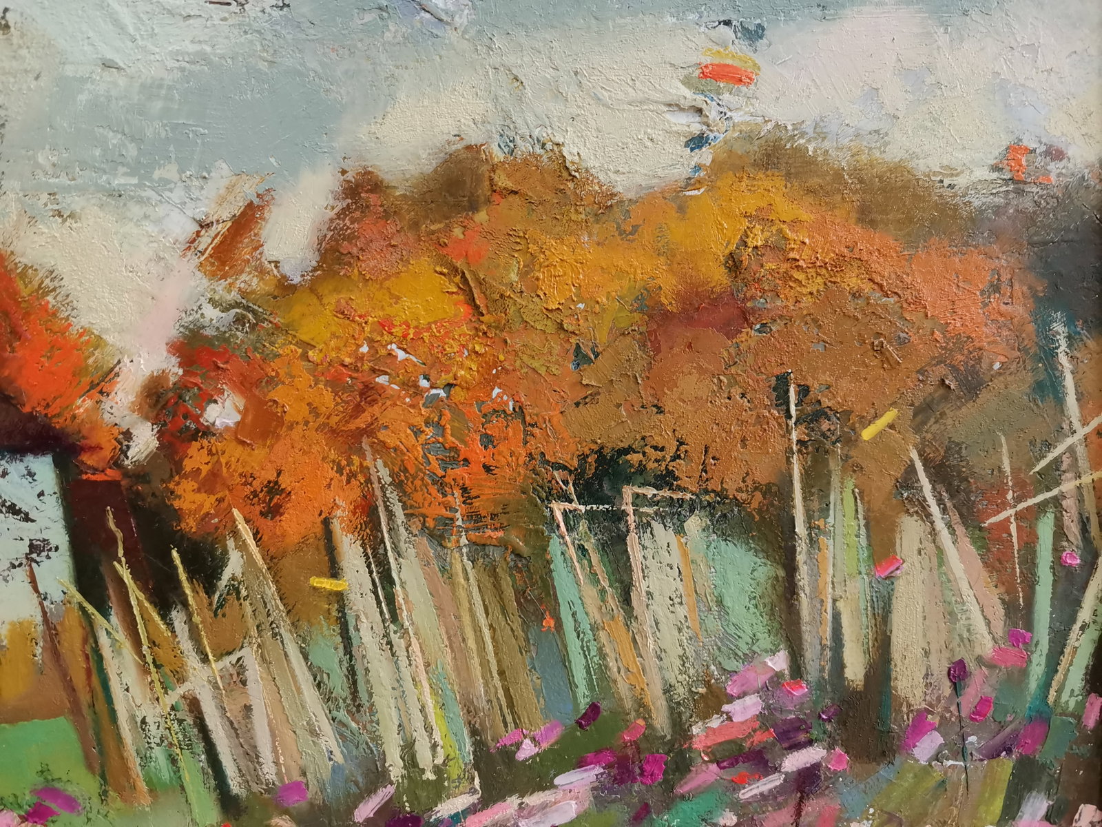 Oil painting Forester's house Oksana Kyrylenko - 4