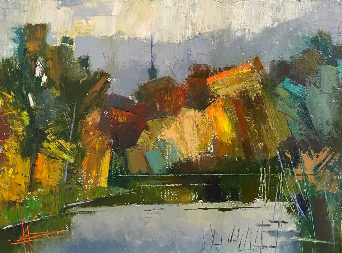 Abstract Oil painting Fall Oksana Kyrylenko (1 of 5)