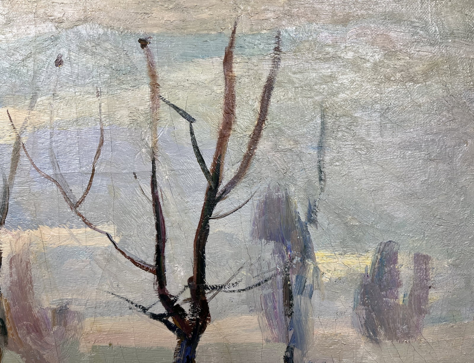 Oil painting Cold March Kogan-Shatz - 5