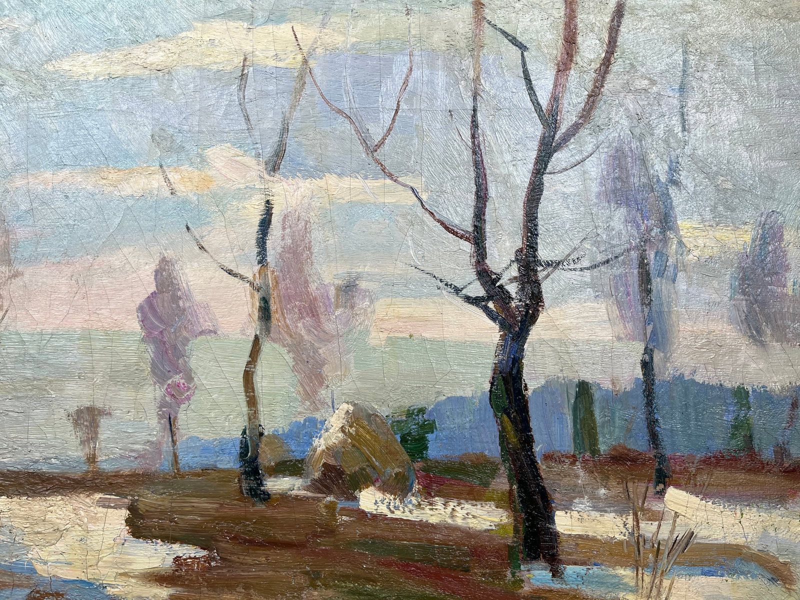 Oil painting Cold March Kogan-Shatz - 8