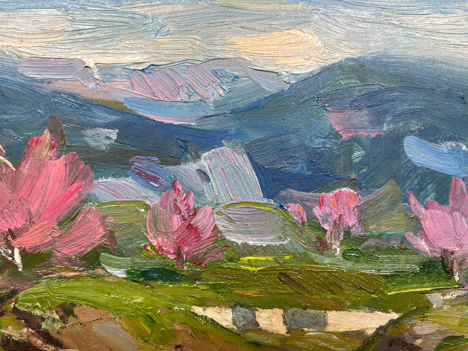 Oil painting Mountain valley Strelov A. - 3