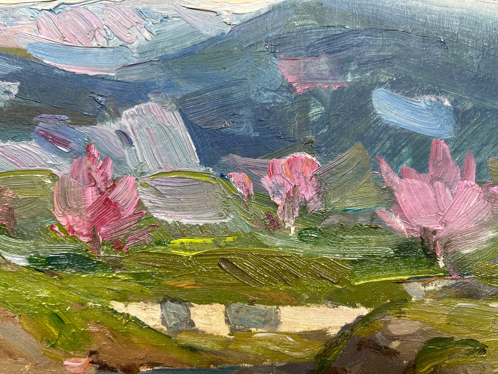 Oil painting Mountain valley Strelov A. - 6