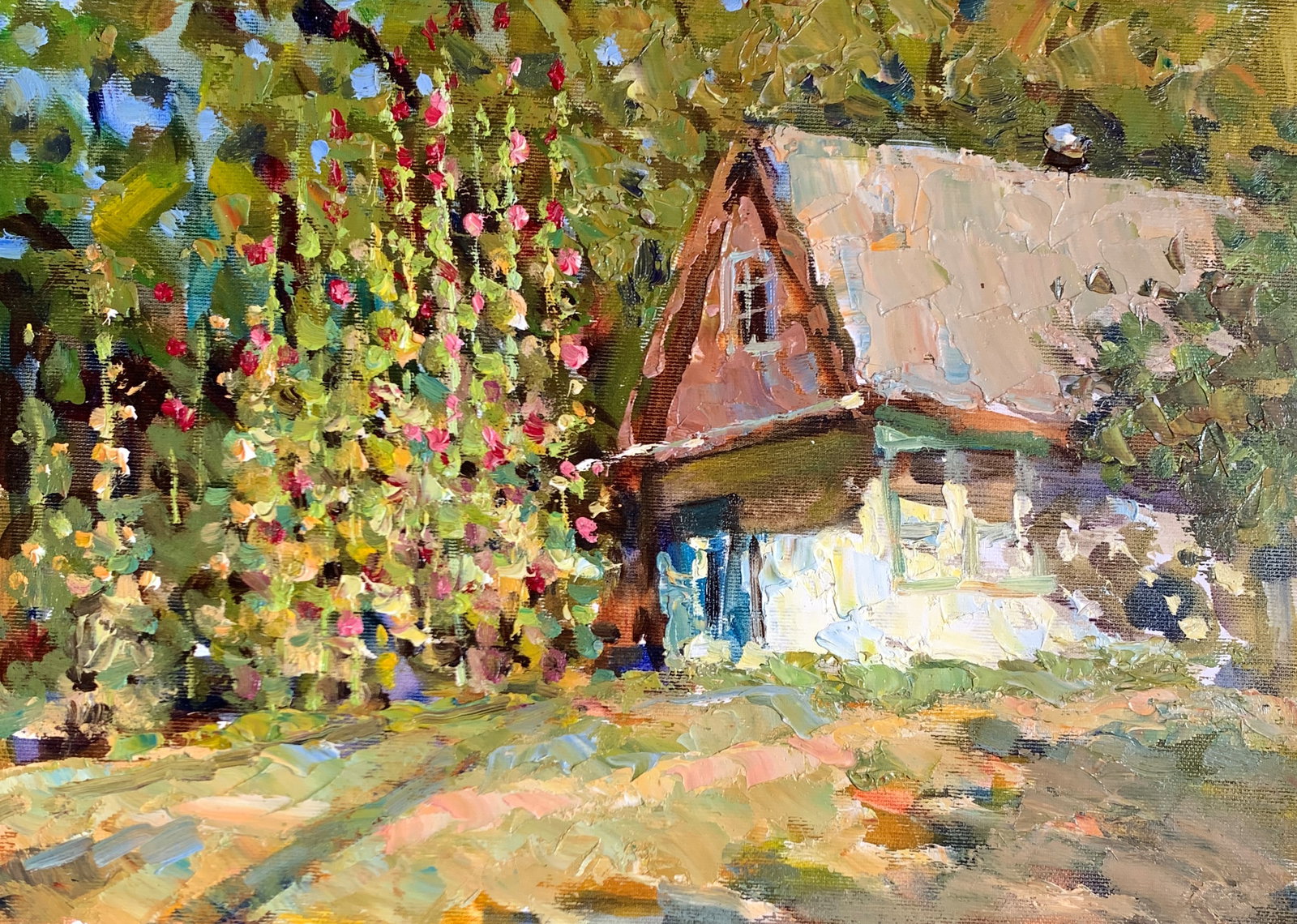 Oil painting On the outskirts of the forest Sergey Ivanovich Animov: 348DDD Painter: Sergey Ivanovich Animov S?ze: 27x38 cm/10.62x14.96 inches Components: canvas, oil Original painting from our collection ERA: modern About the artist: Serhiy Ivanovych was born on May