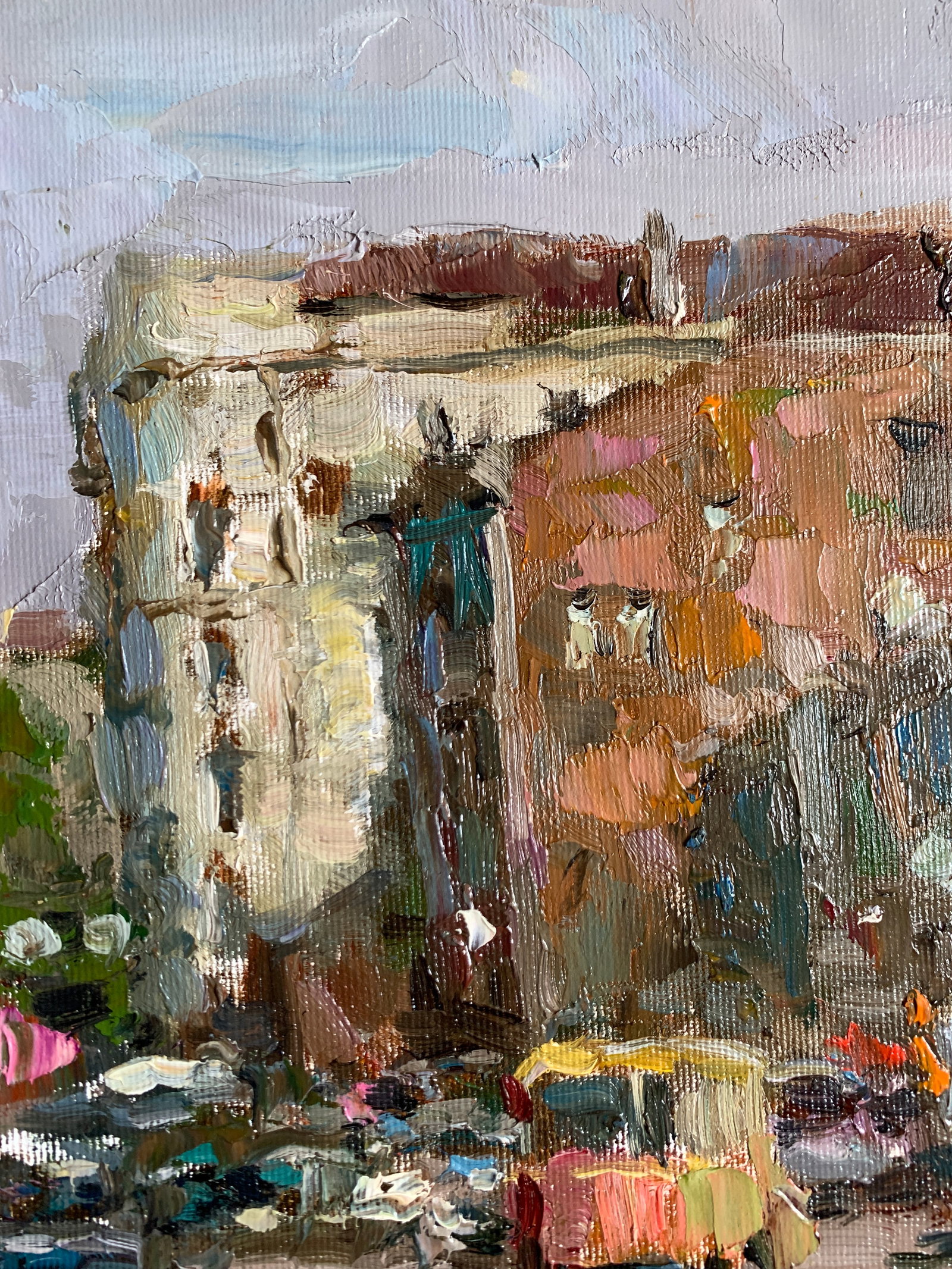 Oil painting traffic jam Sergey Ivanovich Animov - 5