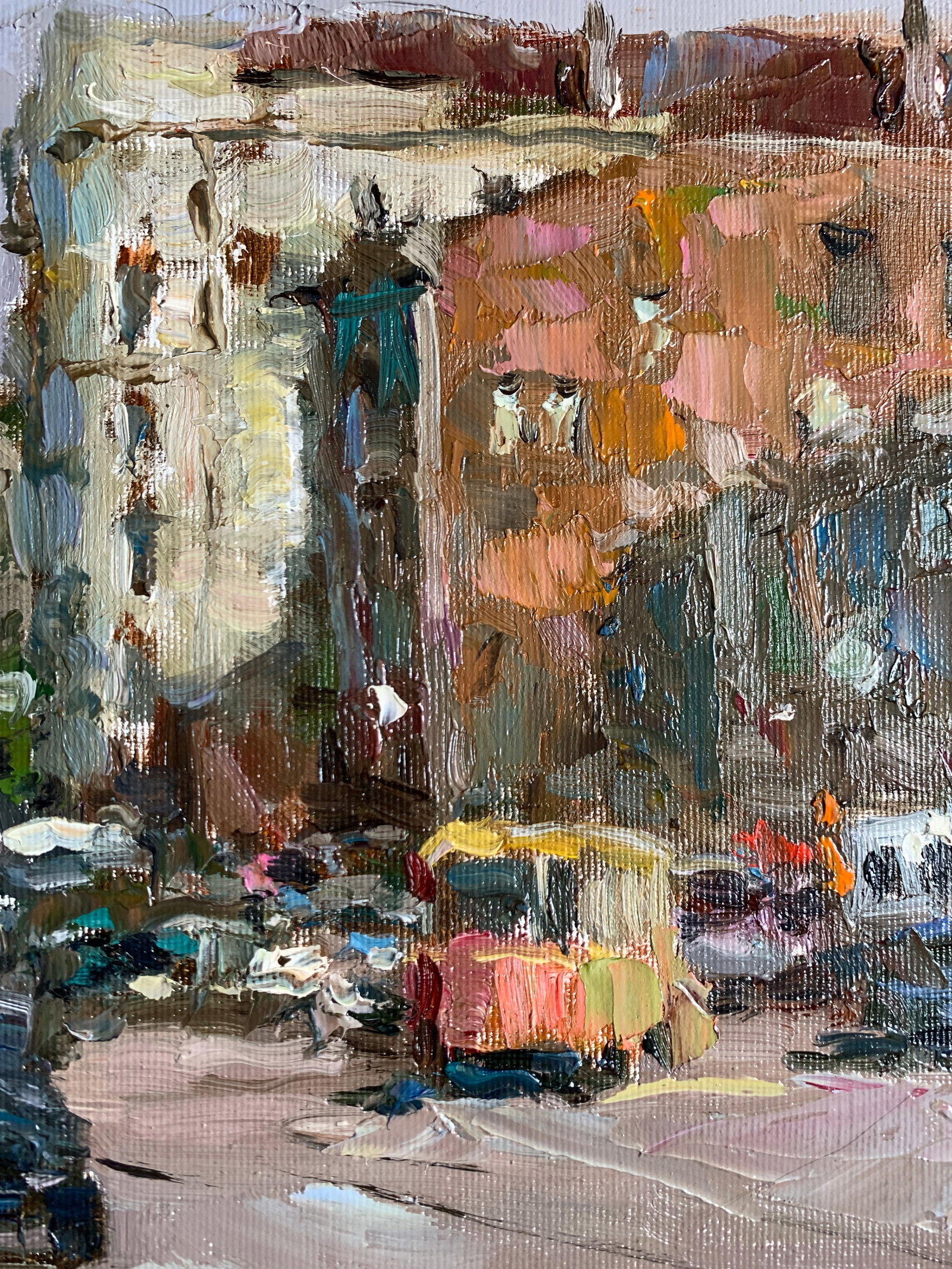 Oil painting traffic jam Sergey Ivanovich Animov - 6