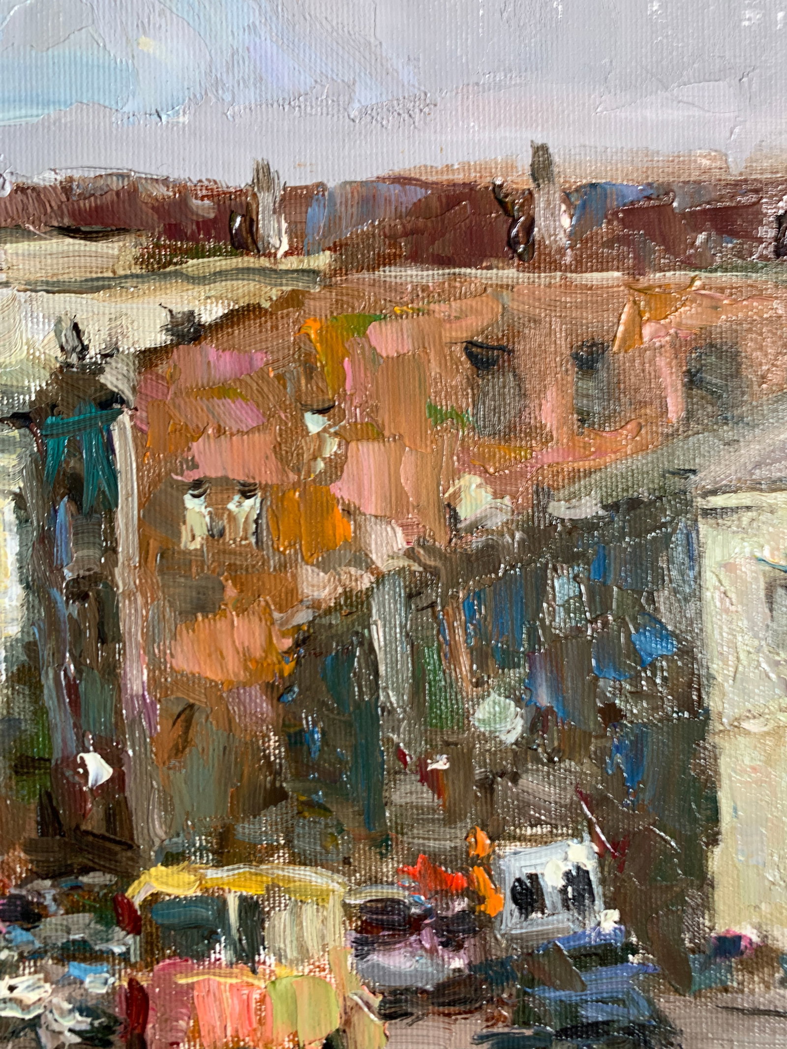 Oil painting traffic jam Sergey Ivanovich Animov - 7