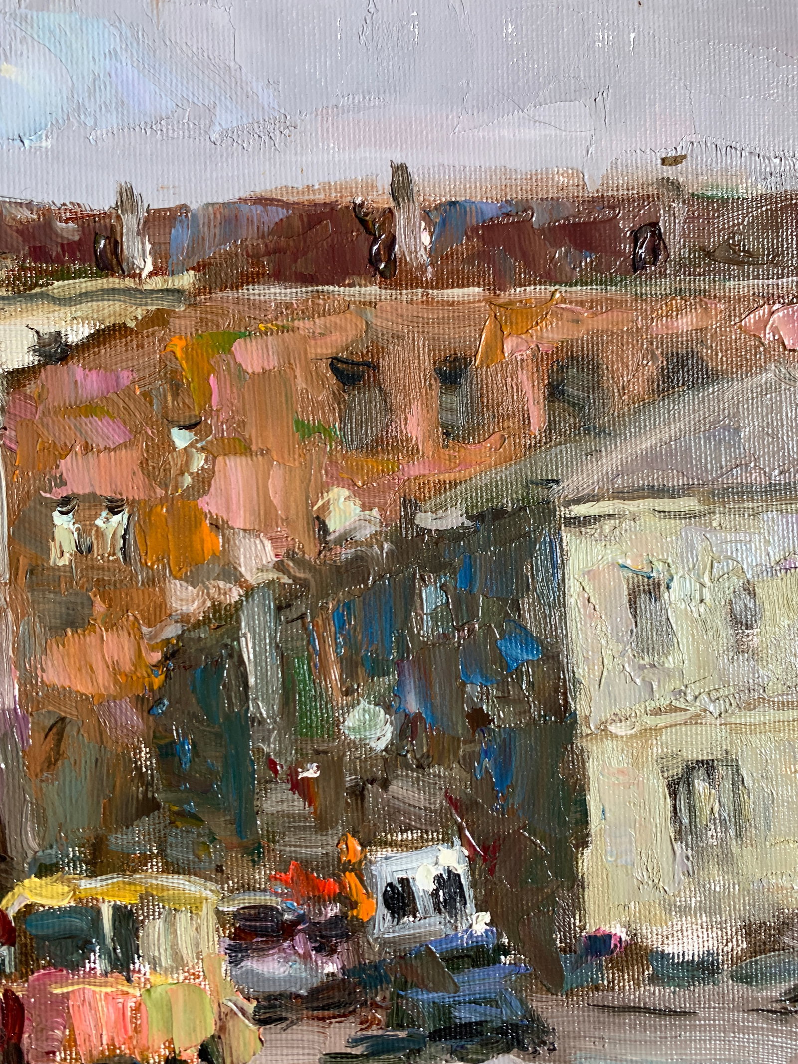 Oil painting traffic jam Sergey Ivanovich Animov - 8