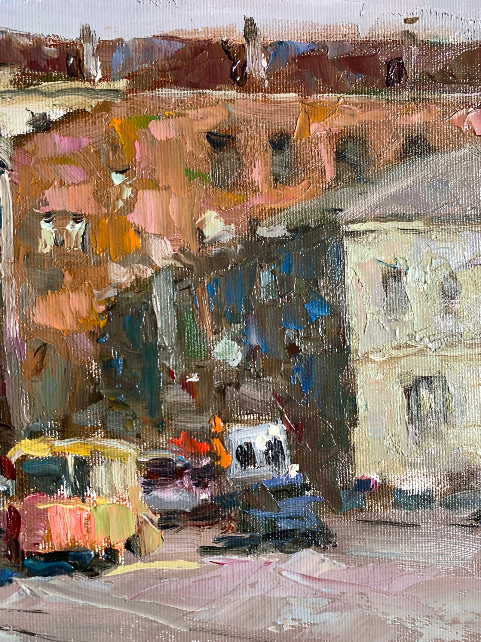 Oil painting traffic jam Sergey Ivanovich Animov - 9