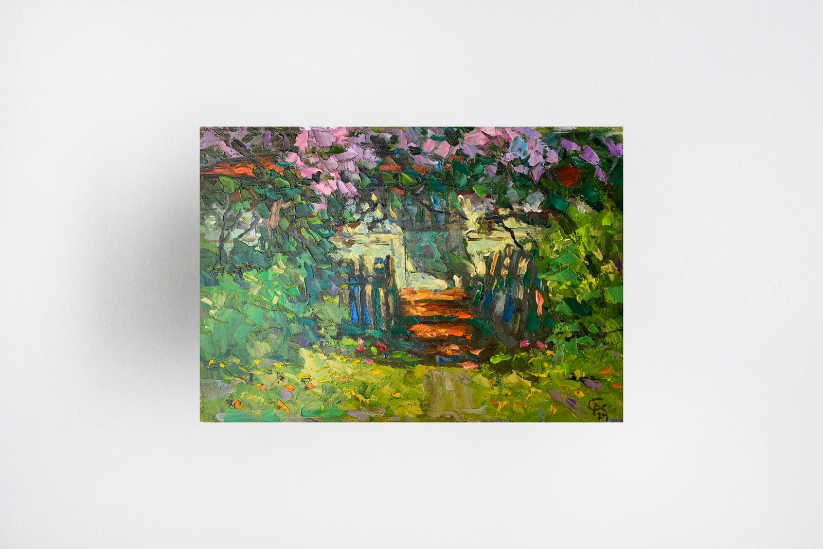 Oil painting Green Porch Sergey Ivanovich Animov - 10