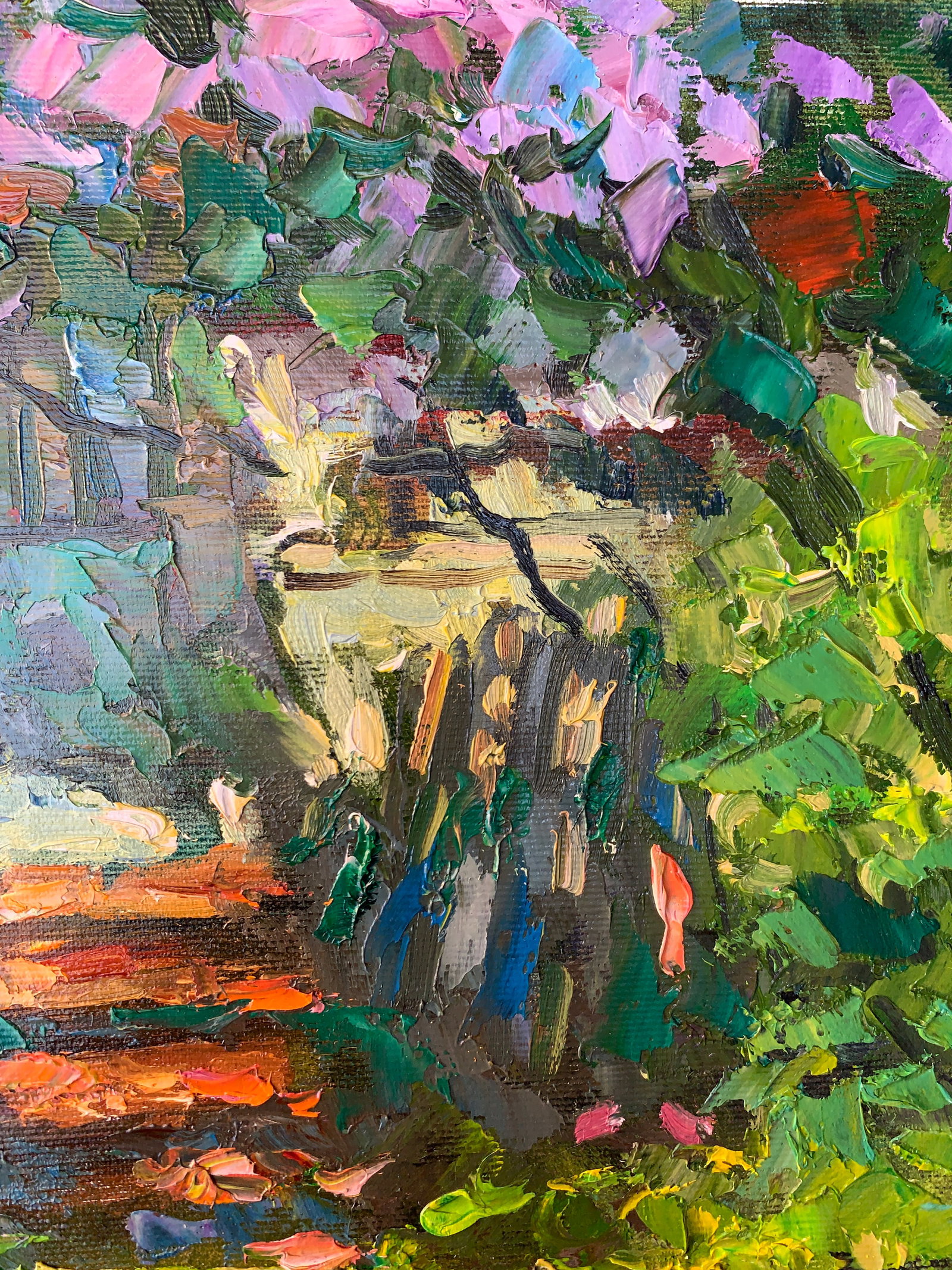 Oil painting Green Porch Sergey Ivanovich Animov - 7