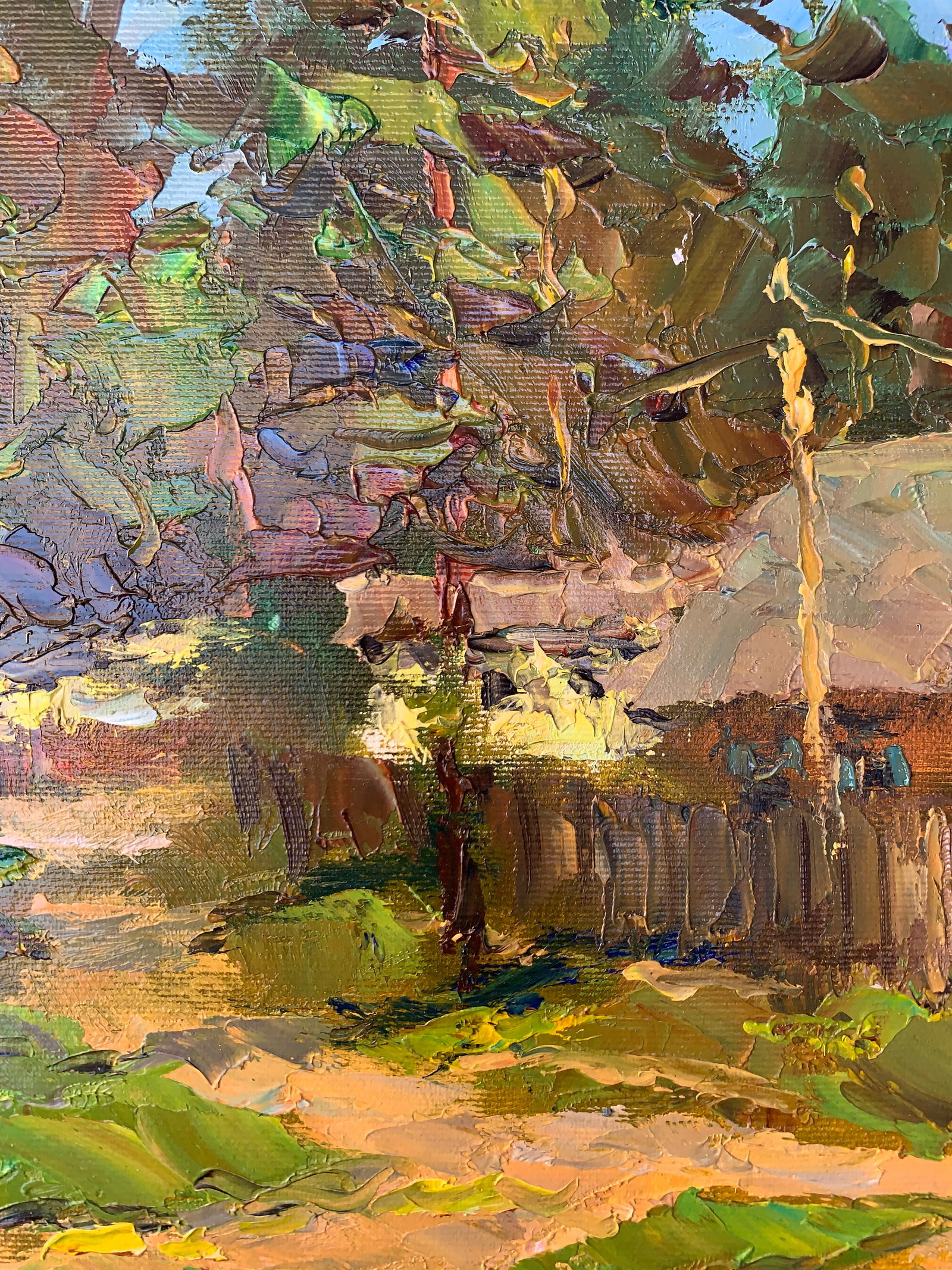 Oil painting Forest edge Sergey Ivanovich Animov - 3