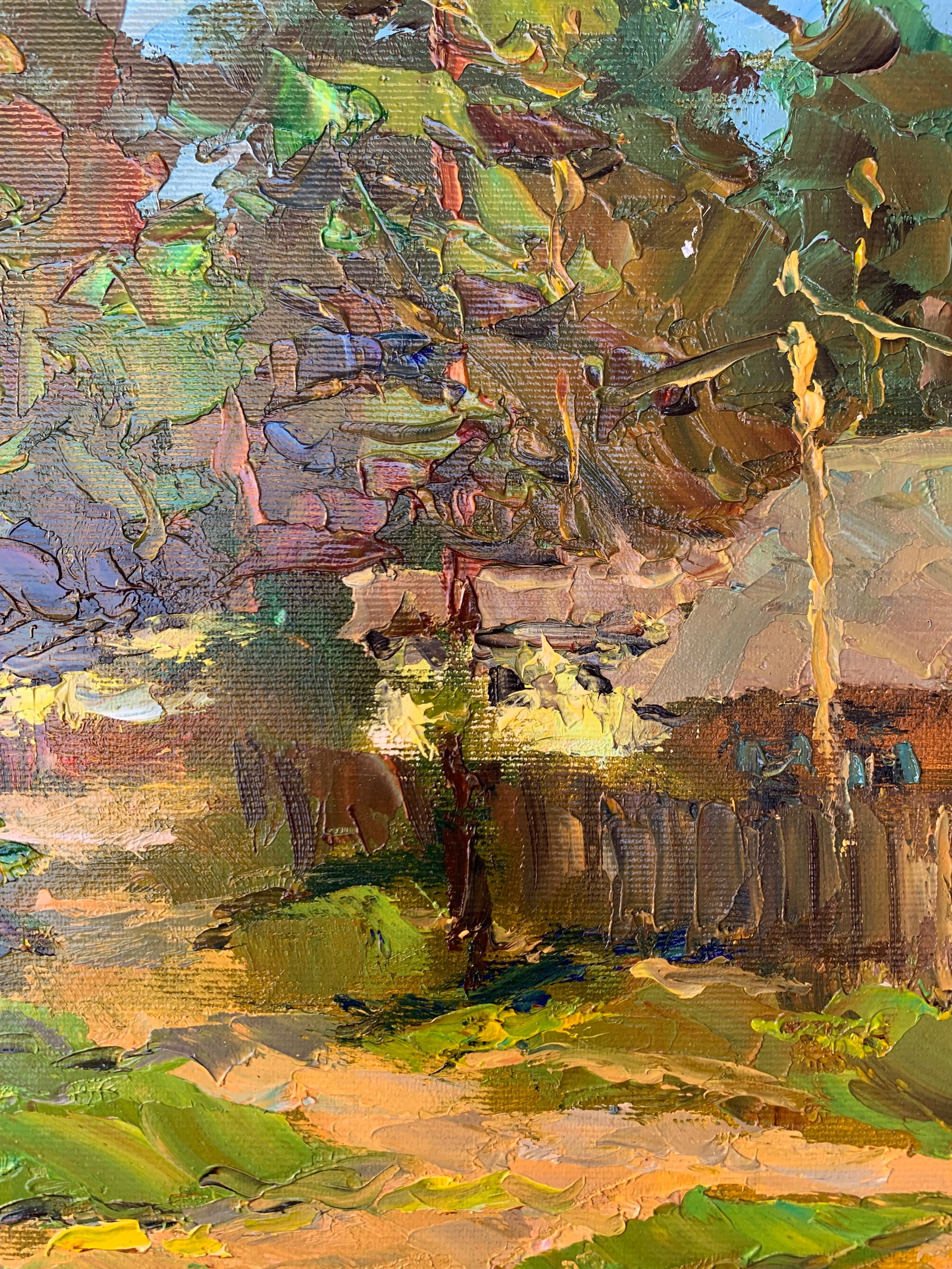 Oil painting Forest edge Sergey Ivanovich Animov - 4