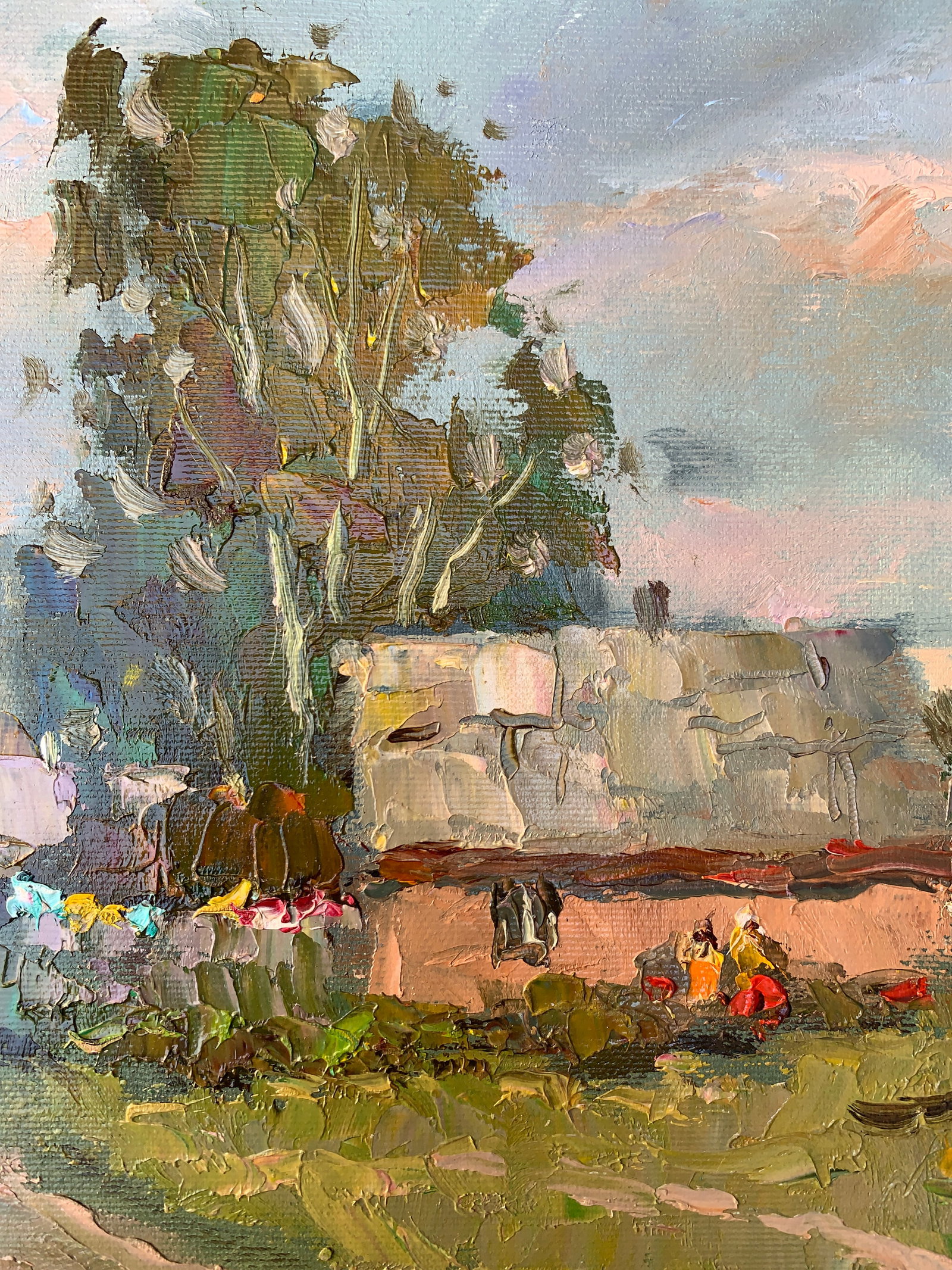 Oil painting Village street Sergey Ivanovich Animov - 4
