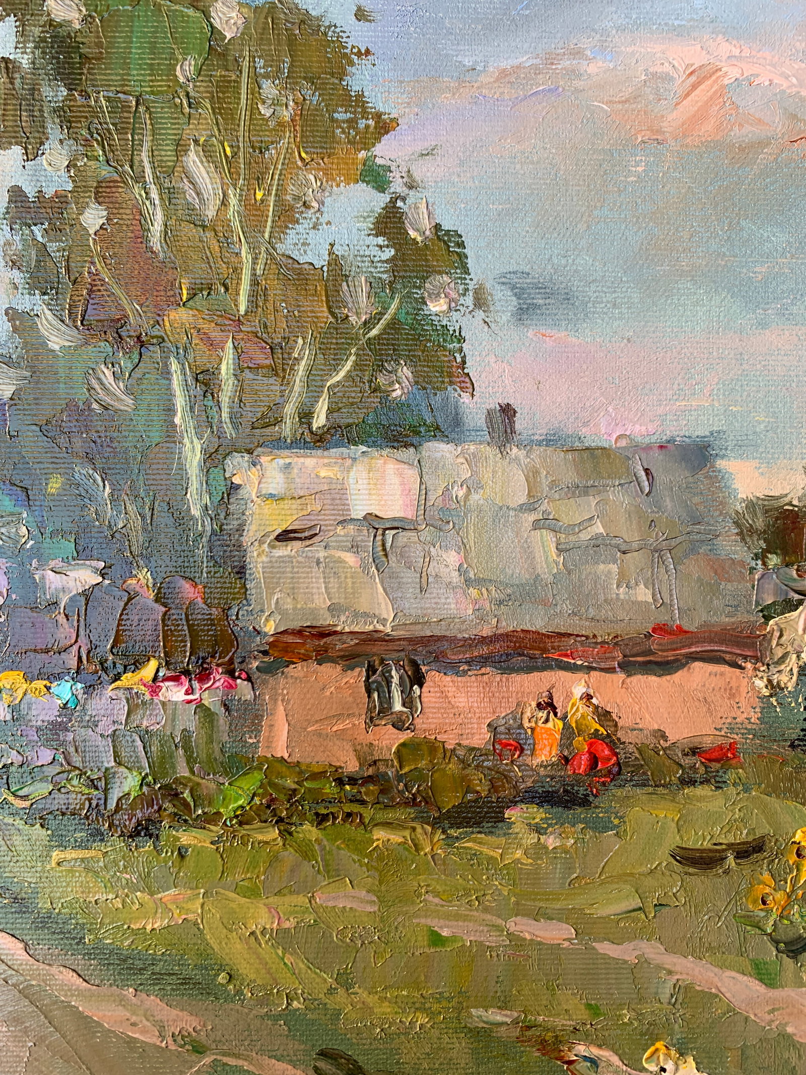 Oil painting Village street Sergey Ivanovich Animov - 5