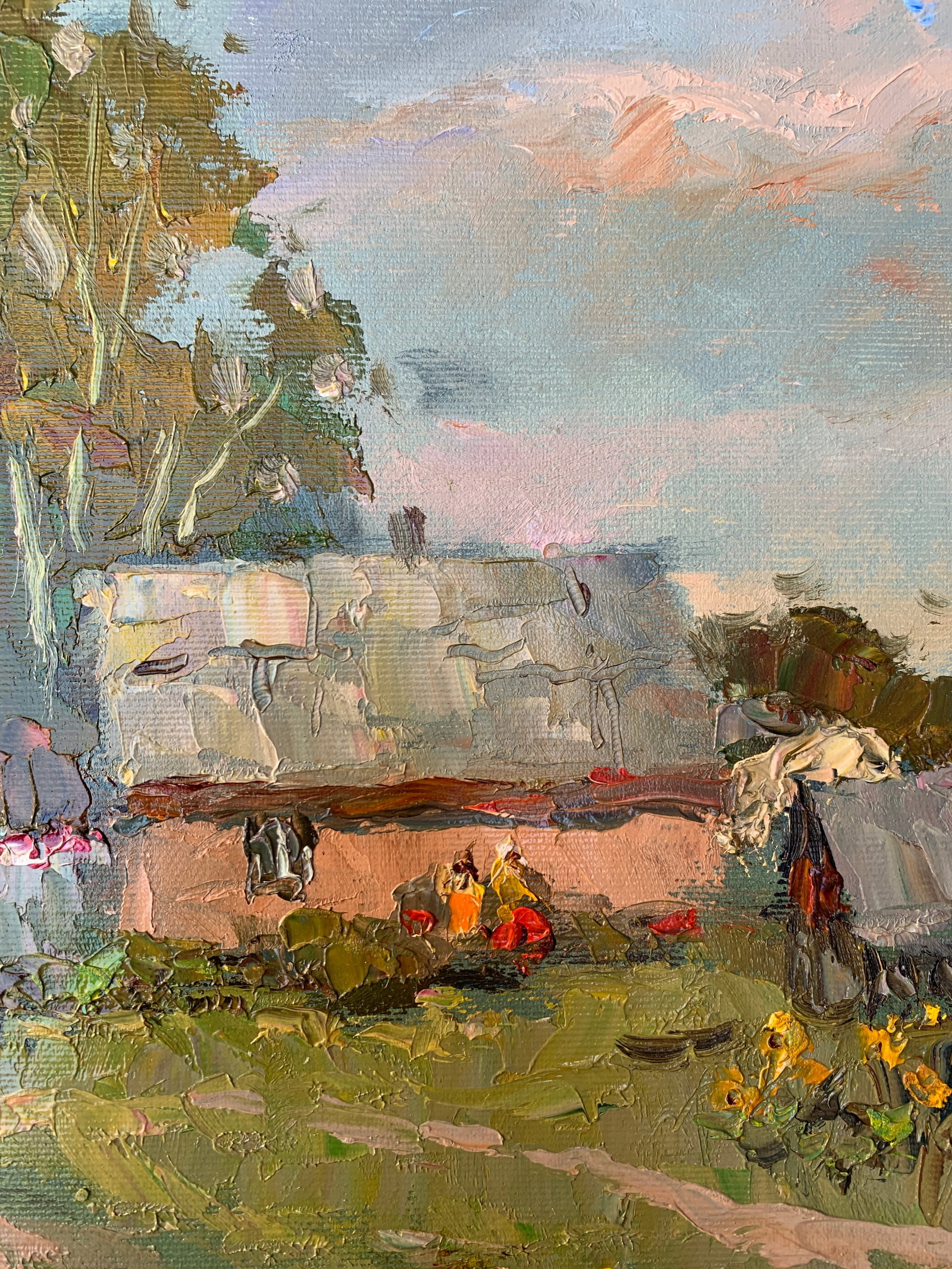 Oil painting Village street Sergey Ivanovich Animov - 6