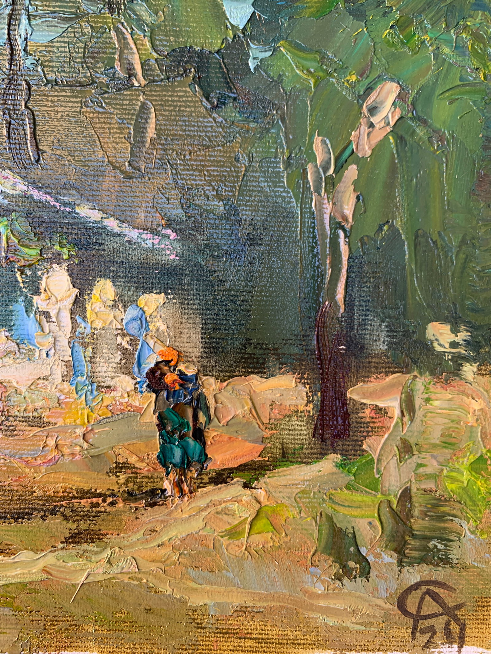 Oil painting grandmother's house Sergey Ivanovich Animov - 10
