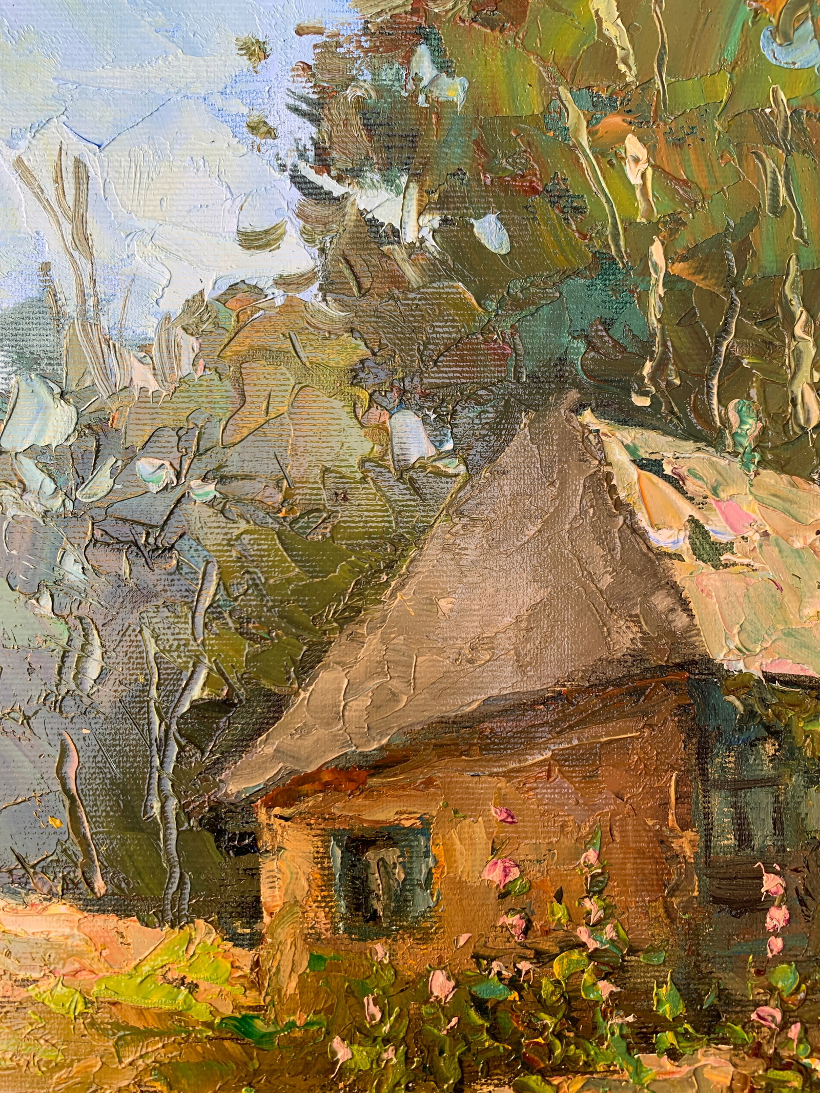 Oil painting grandmother's house Sergey Ivanovich Animov - 4