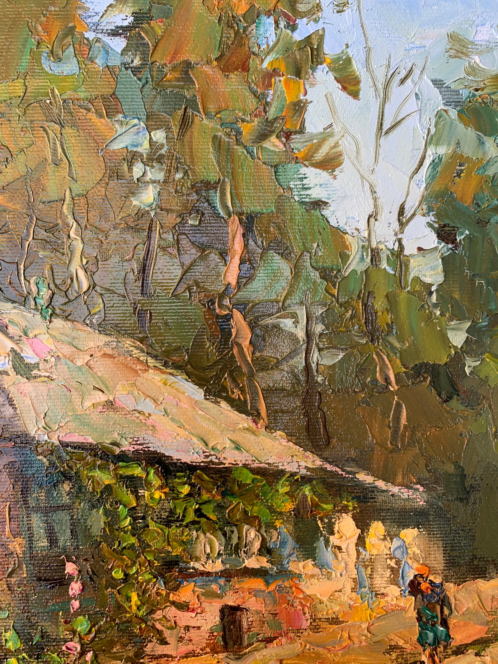 Oil painting grandmother's house Sergey Ivanovich Animov - 6