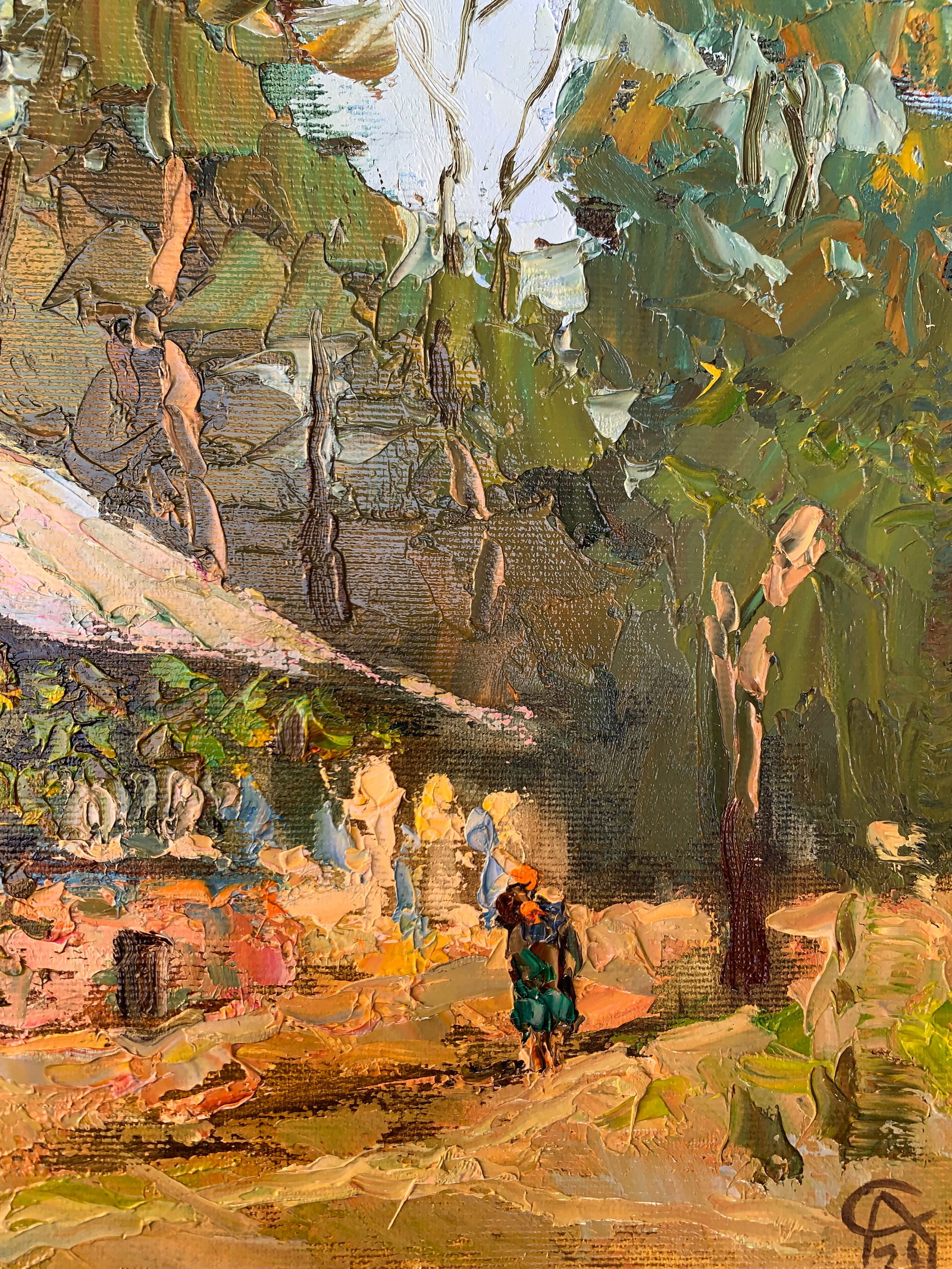 Oil painting grandmother's house Sergey Ivanovich Animov - 9