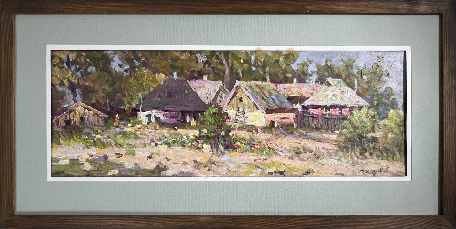Oil painting household Sergey Ivanovich Animov: 388DDD Painter: Sergey Ivanovich Animov S?ze: 23x60 cm/ 9.05x23.62 inches Components: canvas, oil Original painting from our collection ERA: 2017 About the artist: Serhiy Ivanovych was born on May 12,
