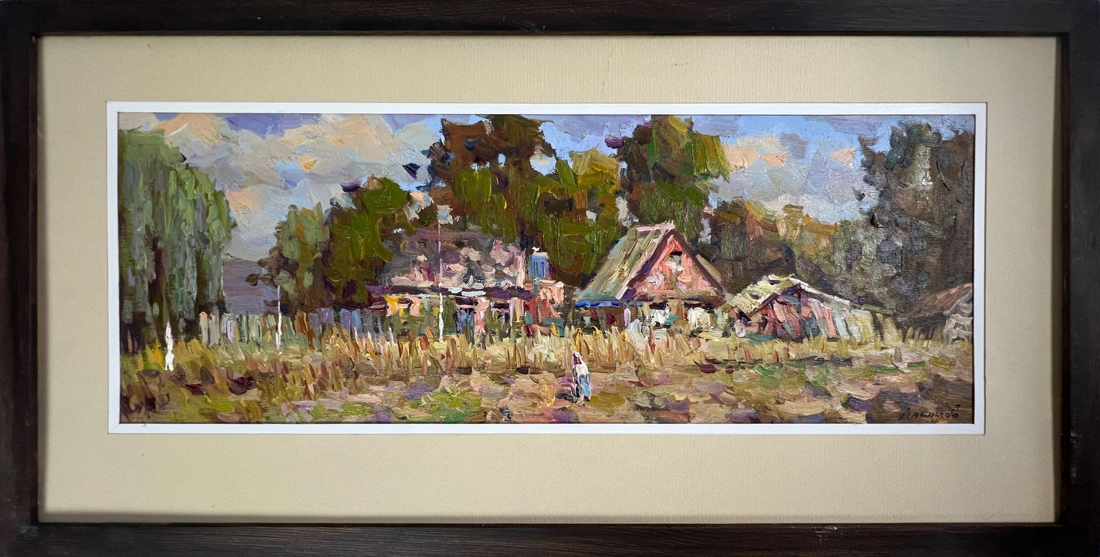 Oil painting rural harvest Sergey Ivanovich Animov (1 of 11)