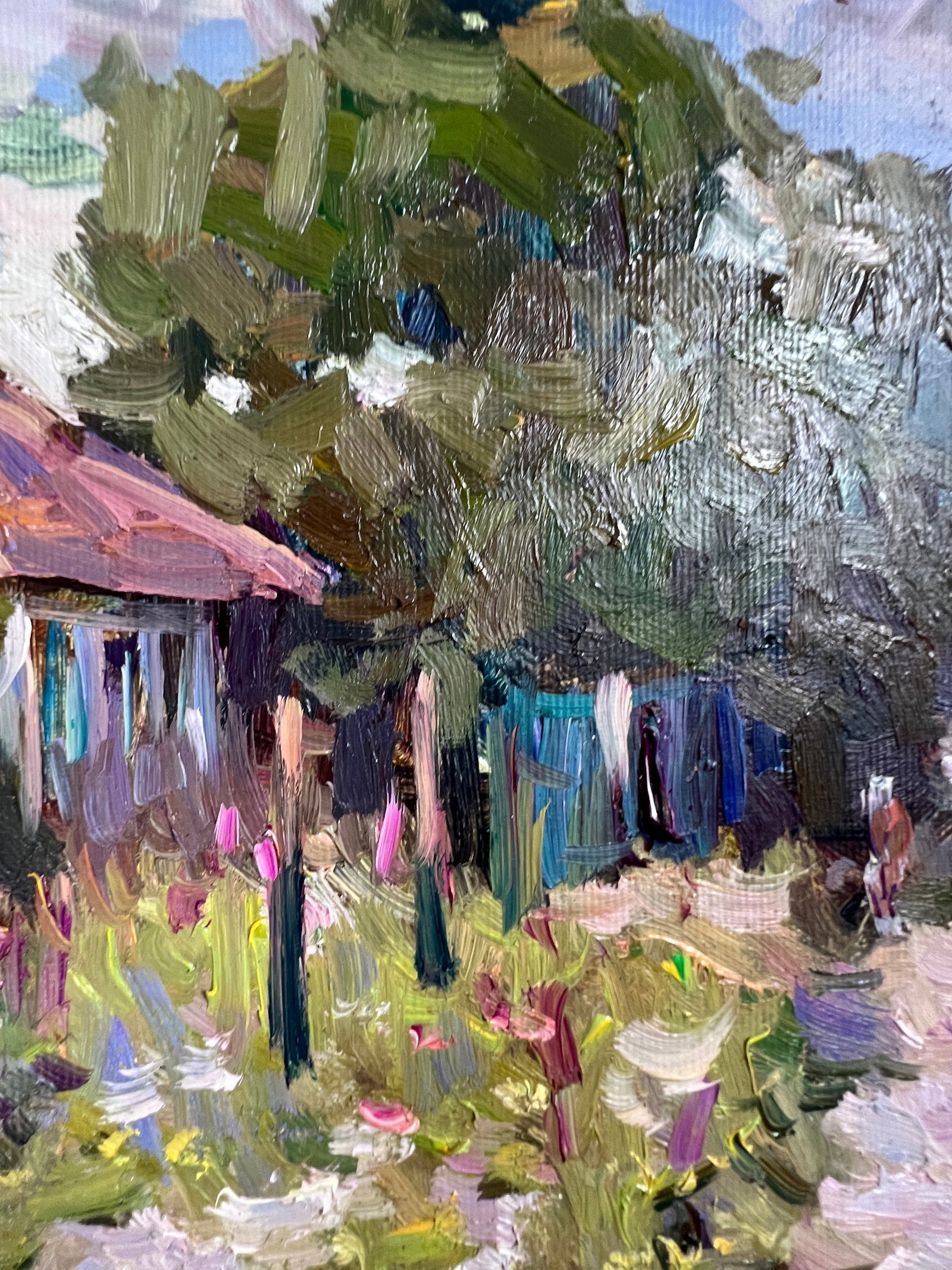 Oil painting rural road Sergey Ivanovich Animov - 8