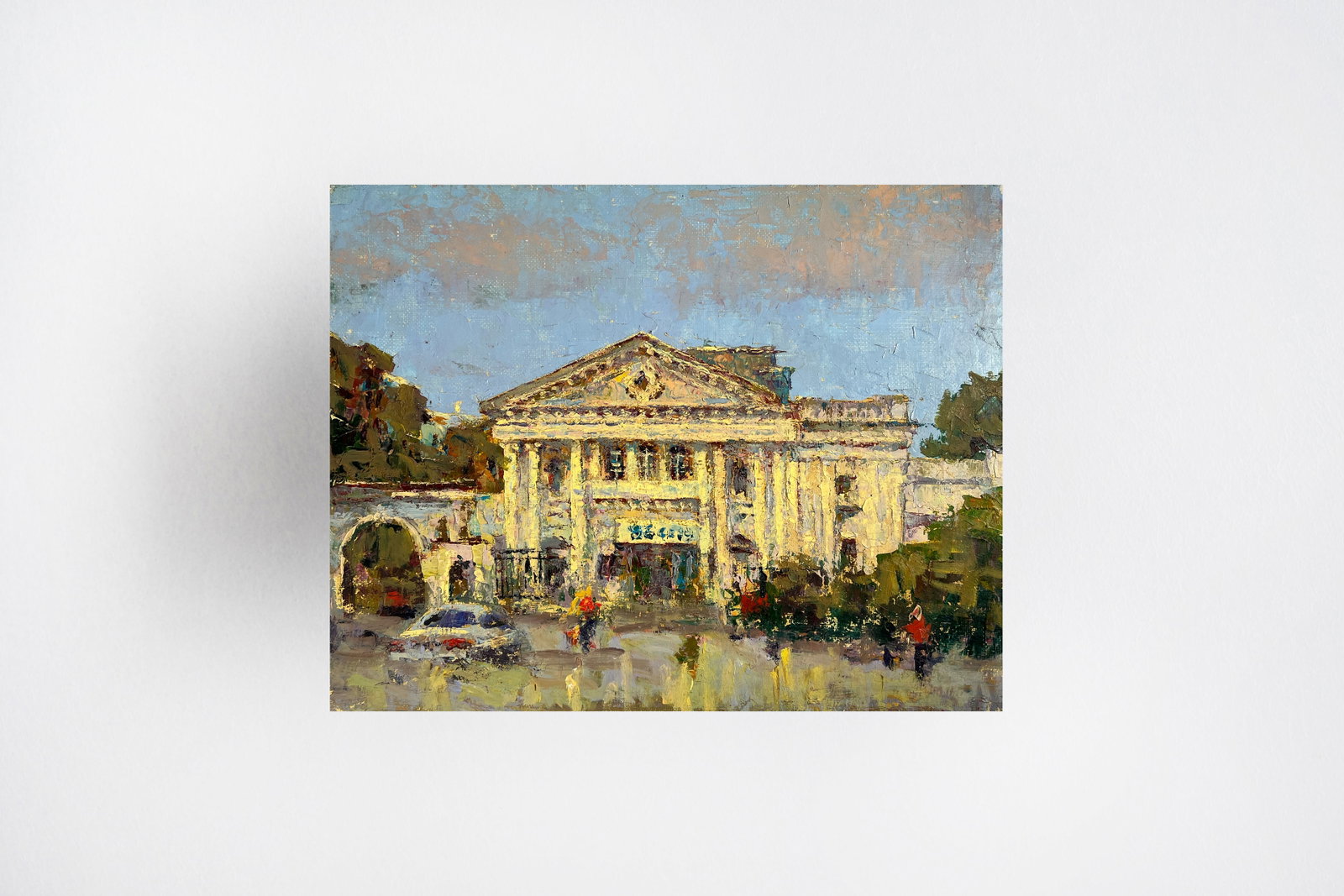 Oil painting Shevchenko Theater Sergey Ivanovich Animov - 11