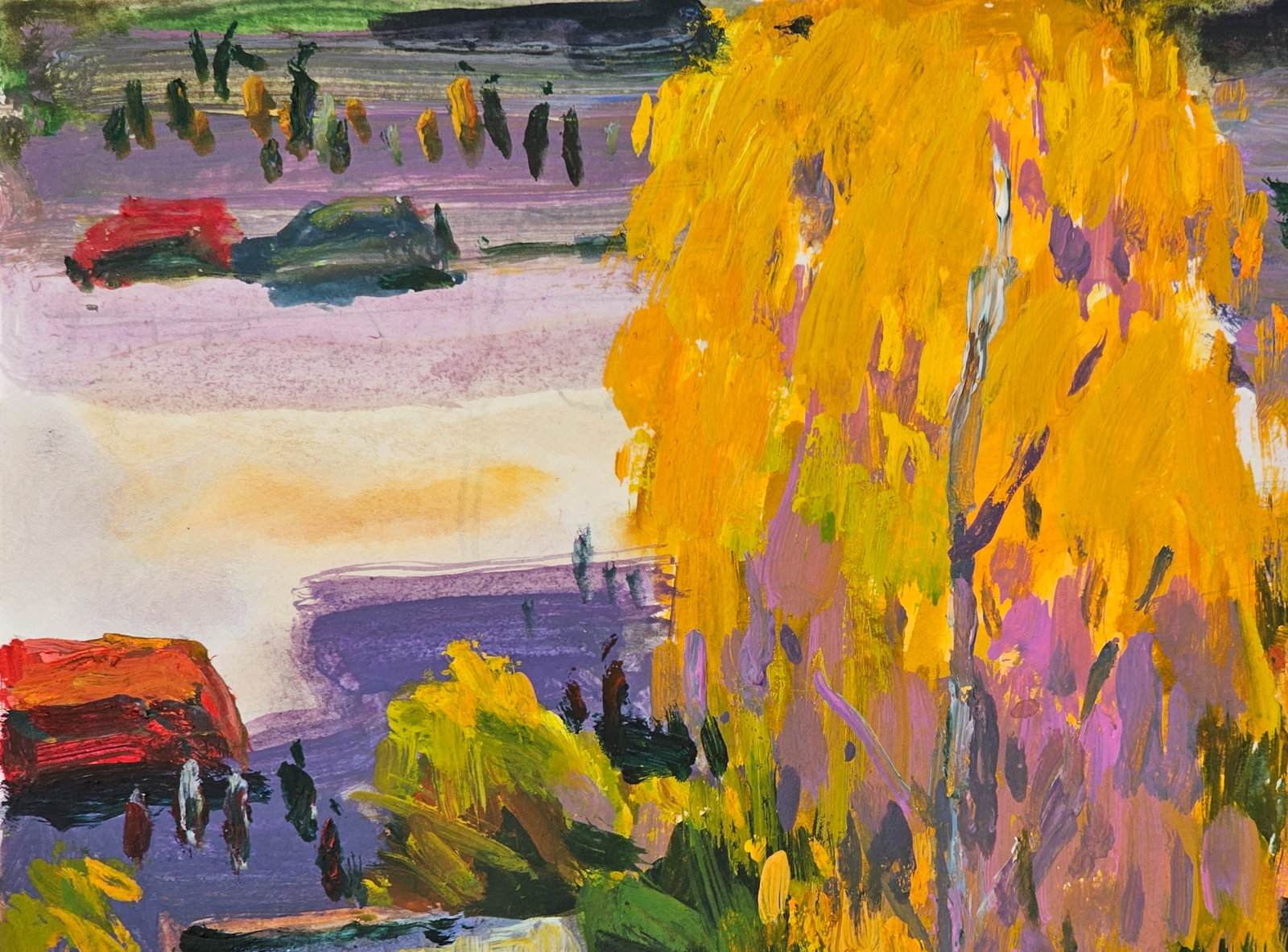 Acrylic painting the city of Ivano-Frankivsk Vyacheslav Petrovich Babac - 3