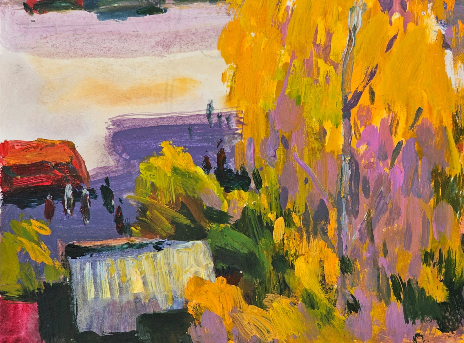 Acrylic painting the city of Ivano-Frankivsk Vyacheslav Petrovich Babac - 5
