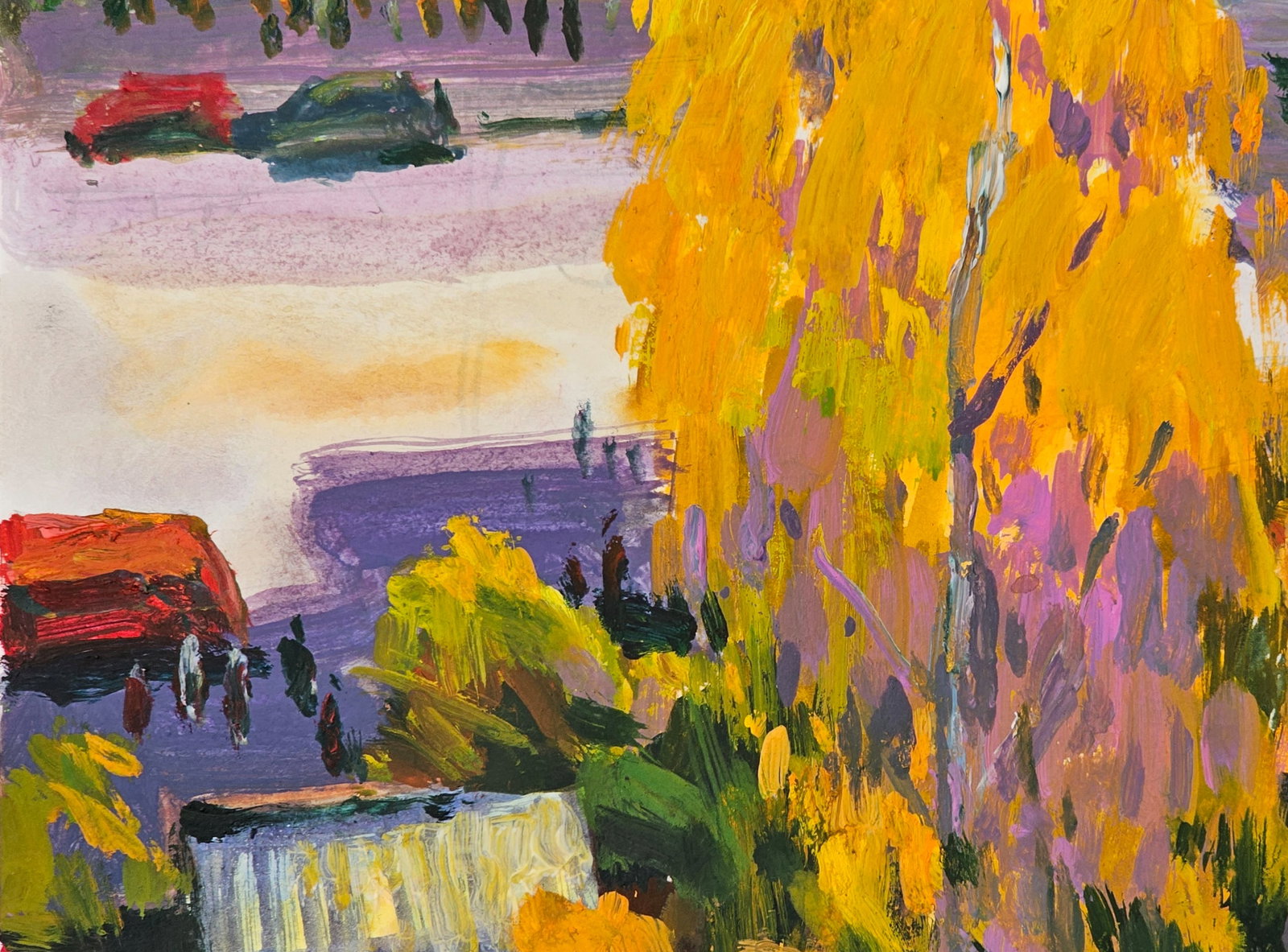 Acrylic painting the city of Ivano-Frankivsk Vyacheslav Petrovich Babac - 8