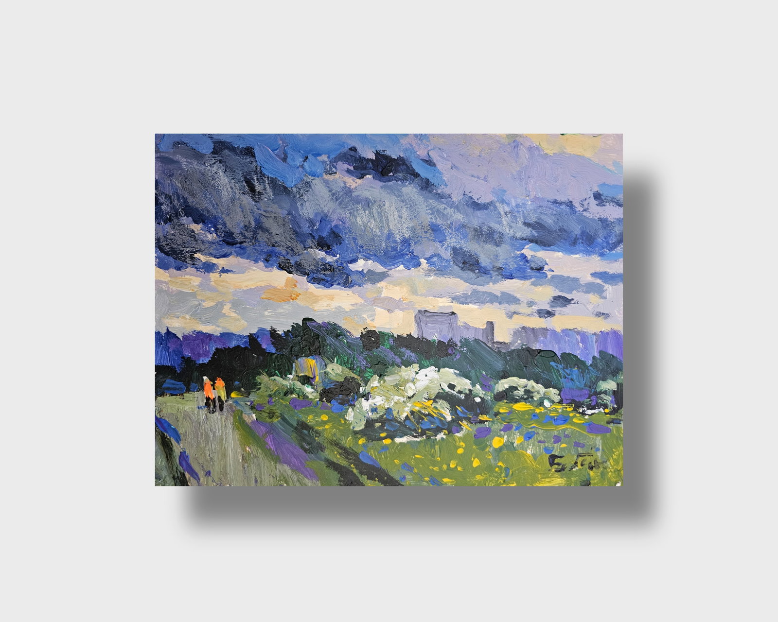 Acrylic painting a storm is approaching Vyacheslav Petrovich Babac - 10