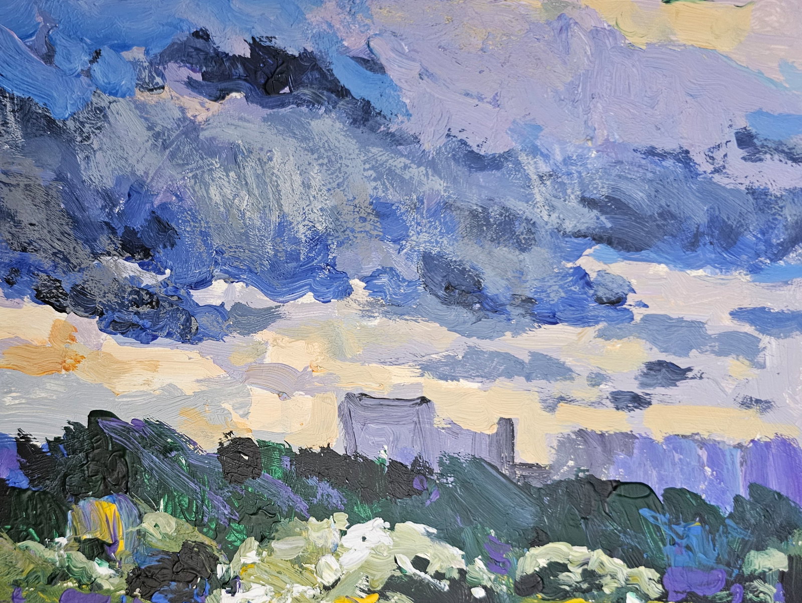 Acrylic painting a storm is approaching Vyacheslav Petrovich Babac - 4