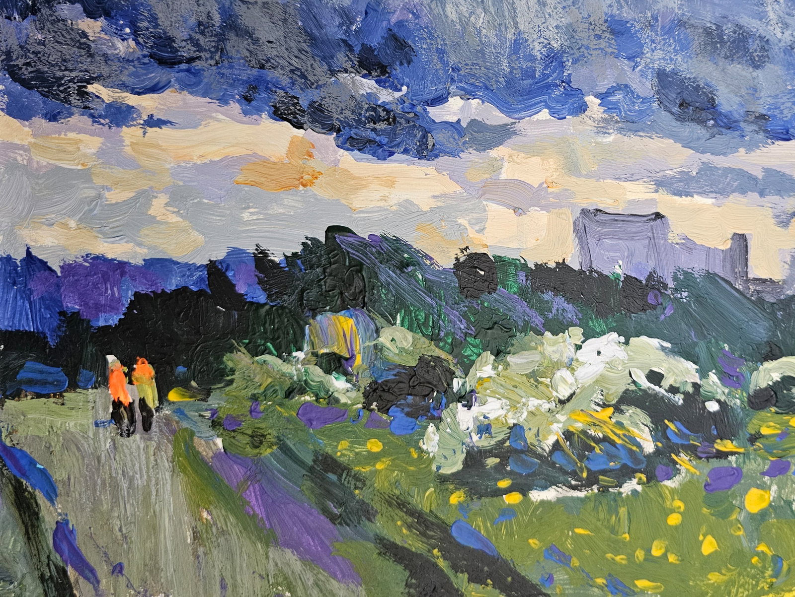 Acrylic painting a storm is approaching Vyacheslav Petrovich Babac - 5