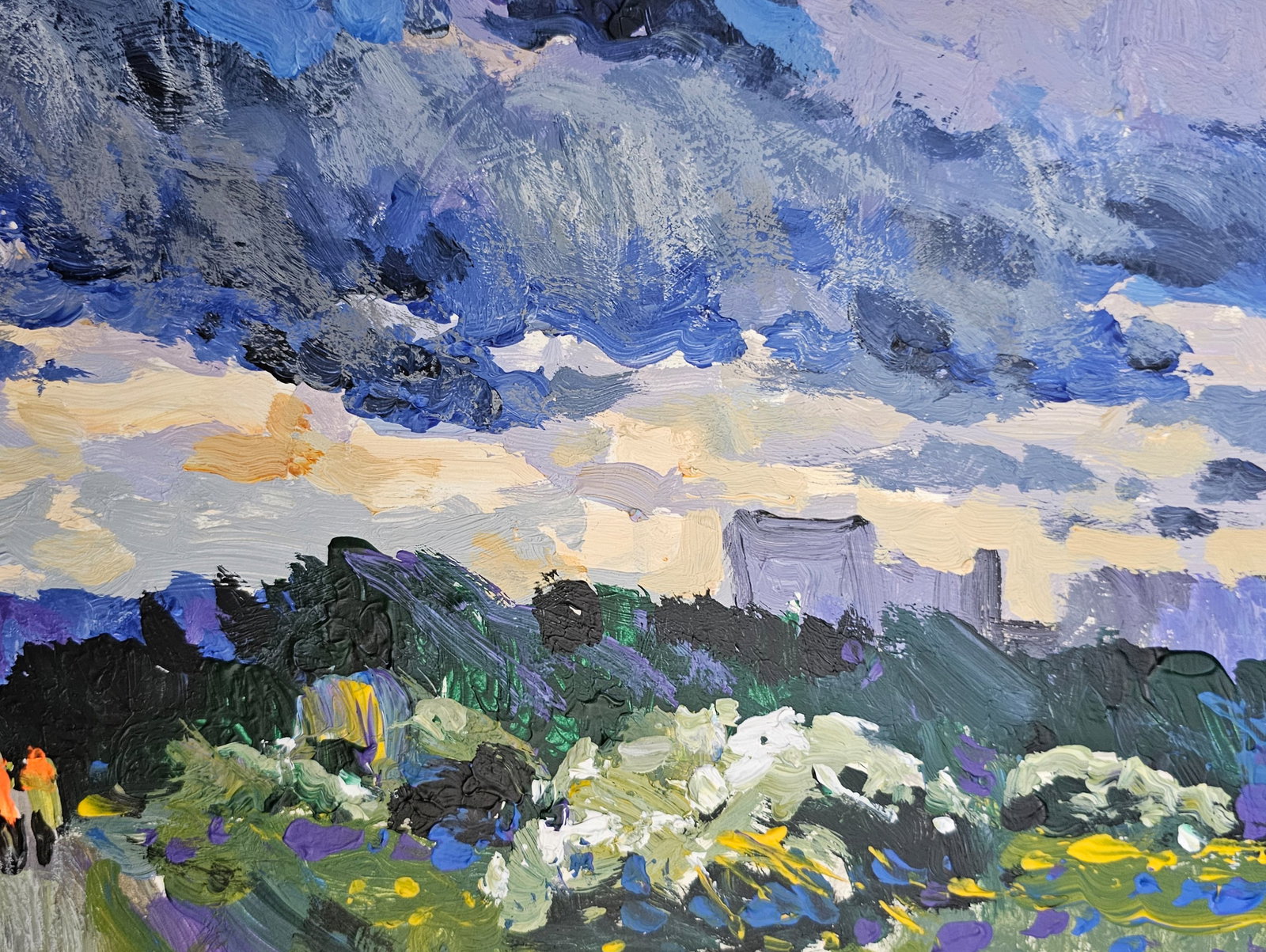 Acrylic painting a storm is approaching Vyacheslav Petrovich Babac - 7
