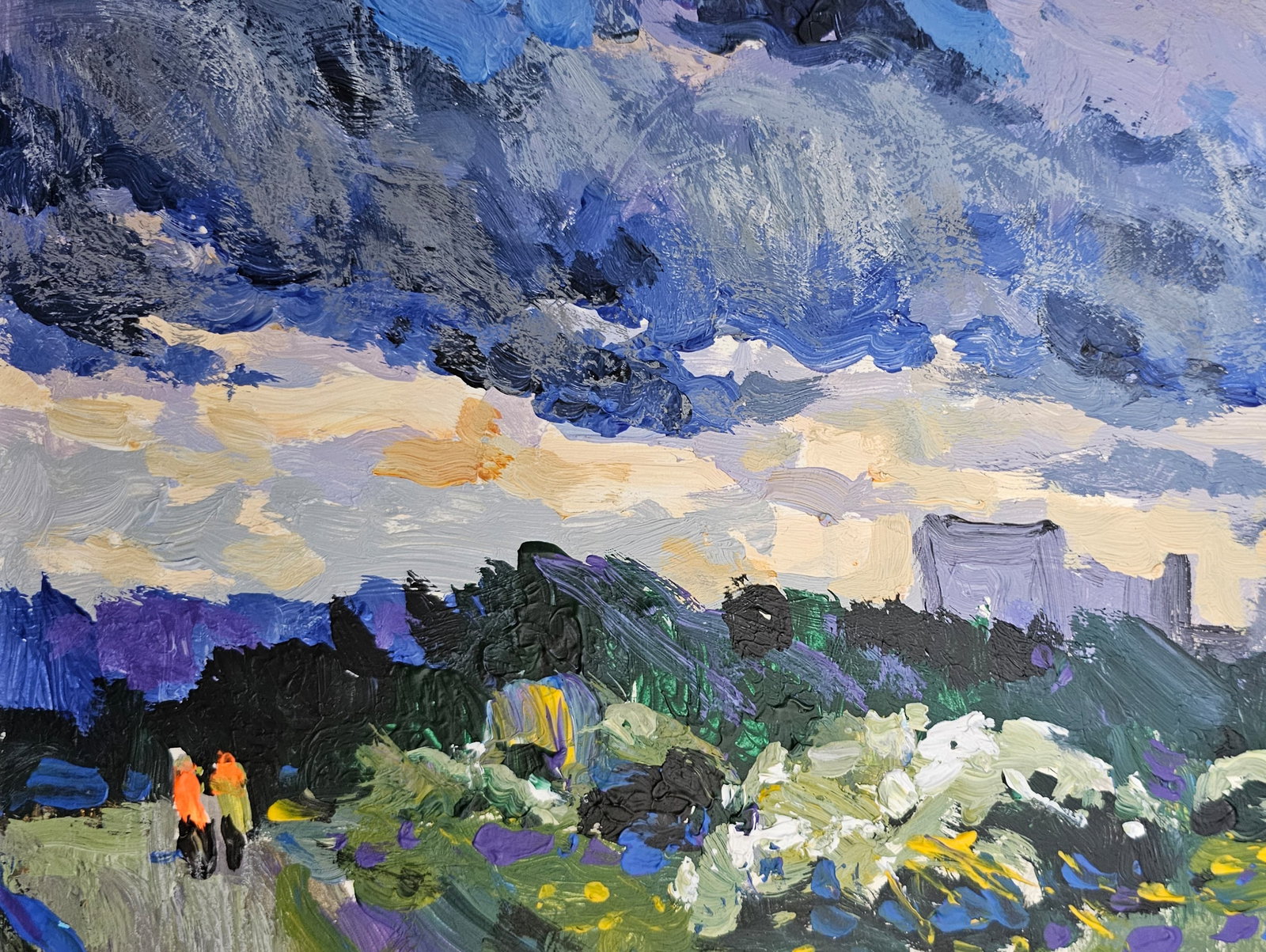 Acrylic painting a storm is approaching Vyacheslav Petrovich Babac - 8