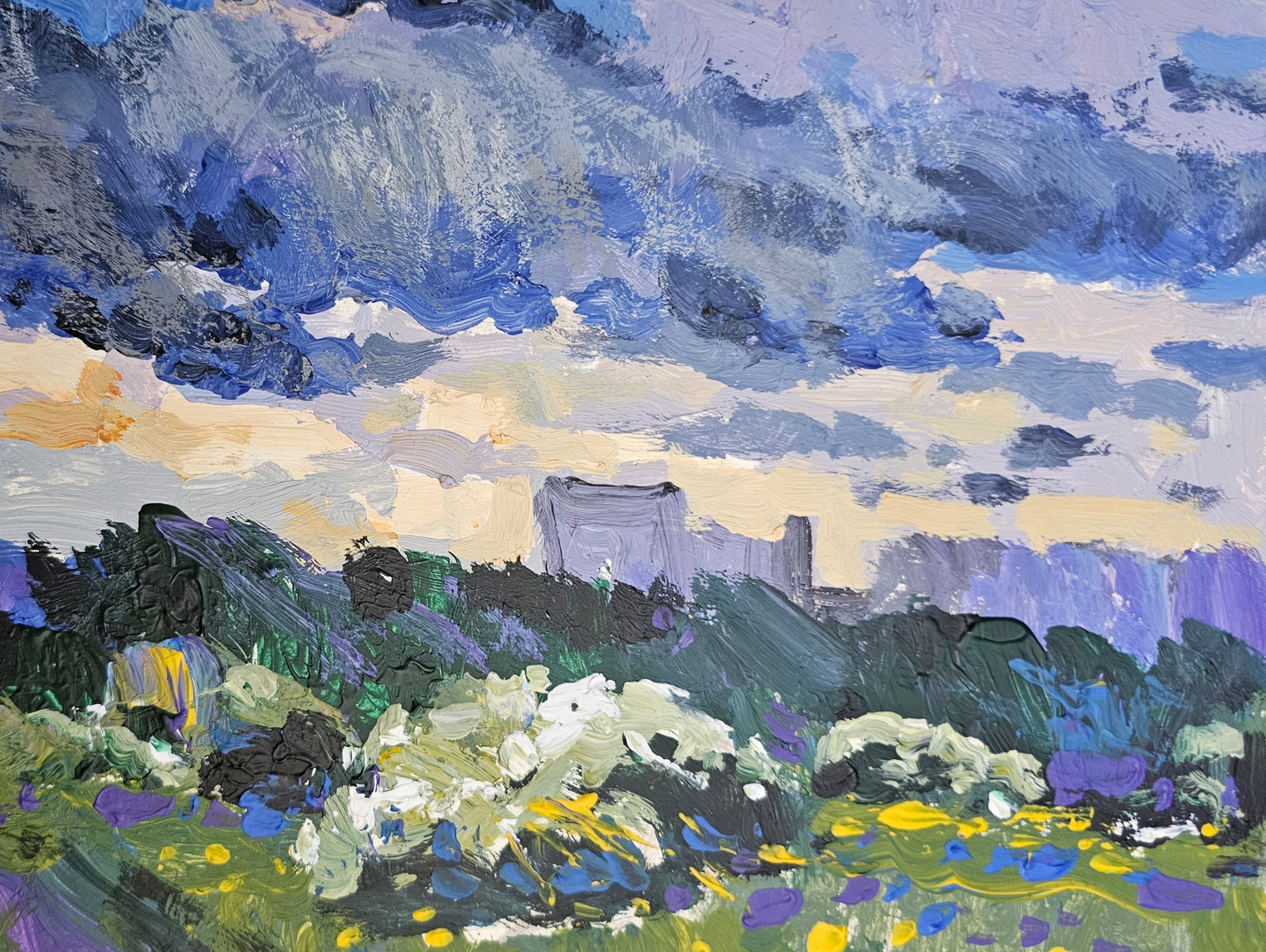 Acrylic painting a storm is approaching Vyacheslav Petrovich Babac - 9