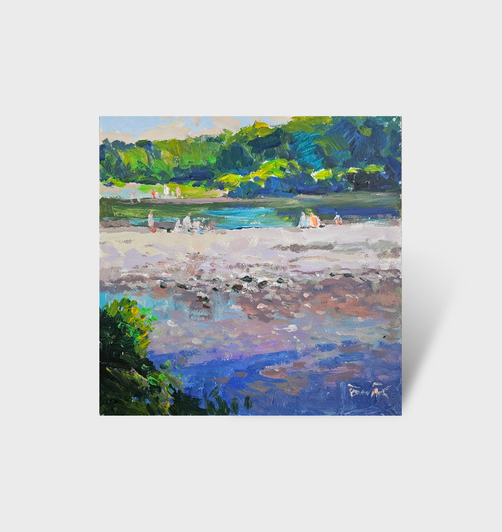Acrylic painting Summer day Vyacheslav Petrovich Babac - 10