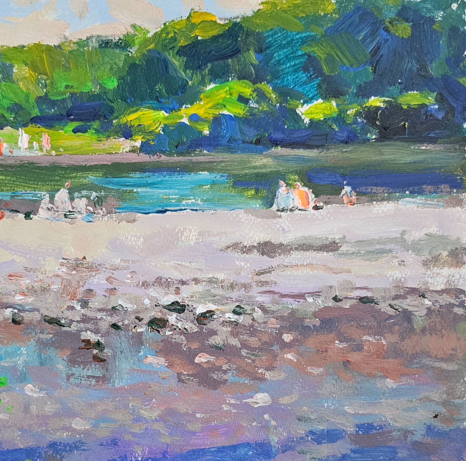 Acrylic painting Summer day Vyacheslav Petrovich Babac - 4