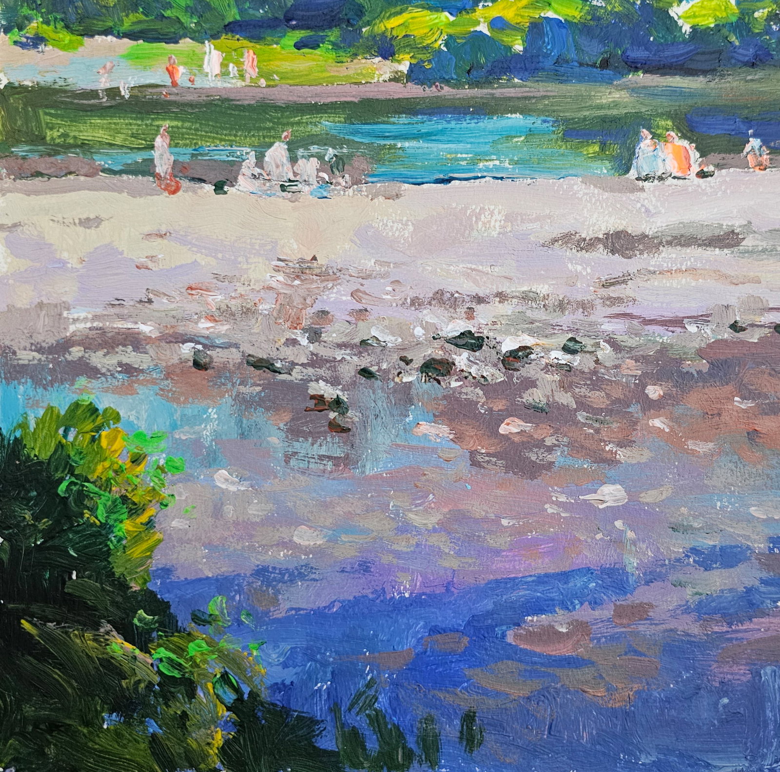 Acrylic painting Summer day Vyacheslav Petrovich Babac - 5
