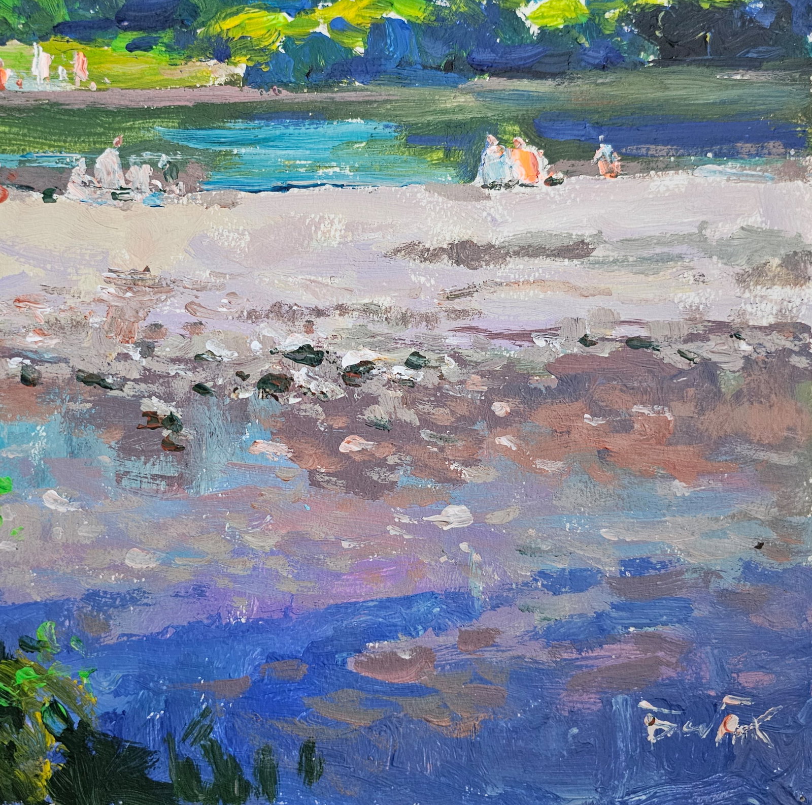 Acrylic painting Summer day Vyacheslav Petrovich Babac - 6