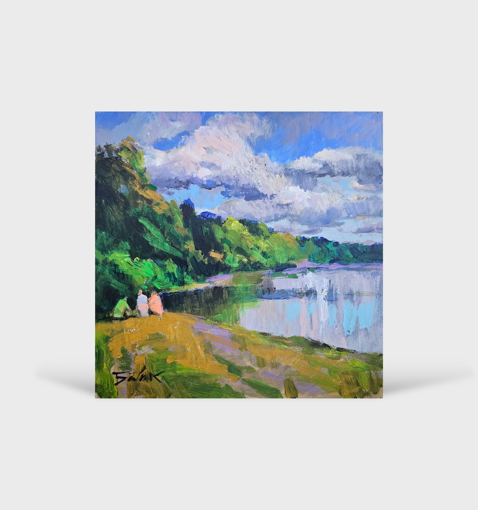 Acrylic painting walk Vyacheslav Petrovich Babac - 10
