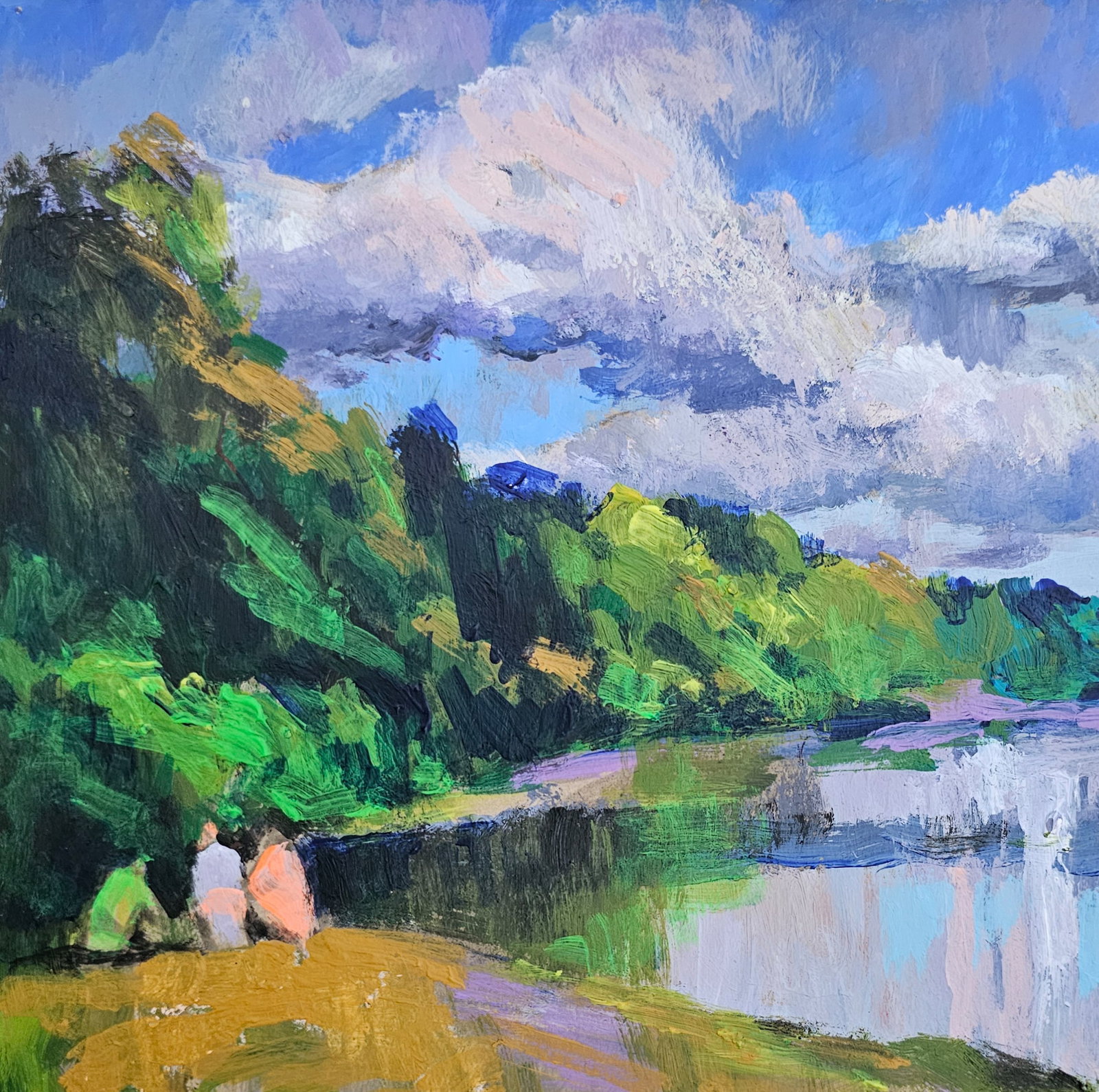 Acrylic painting walk Vyacheslav Petrovich Babac - 3
