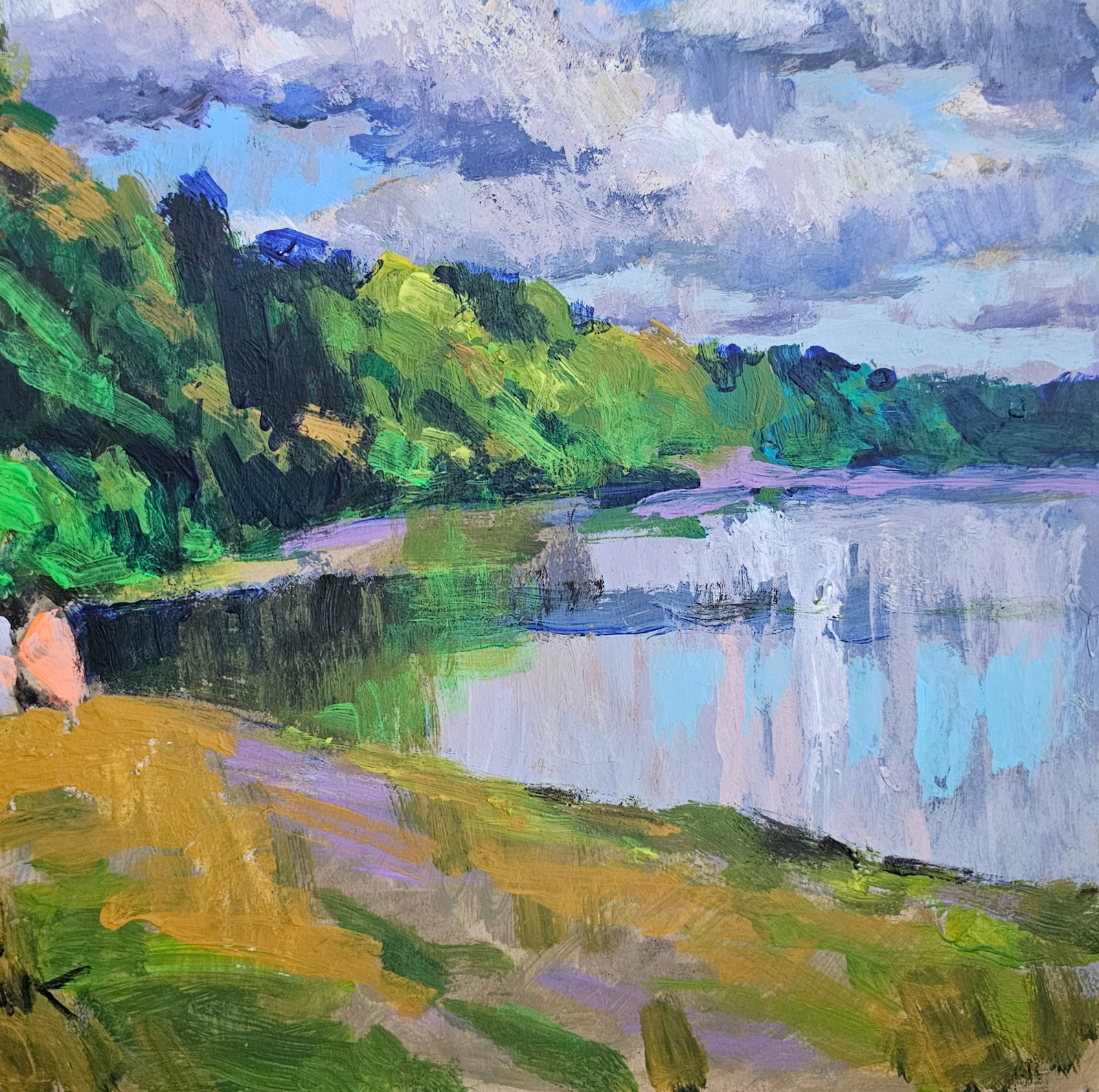 Acrylic painting walk Vyacheslav Petrovich Babac - 6