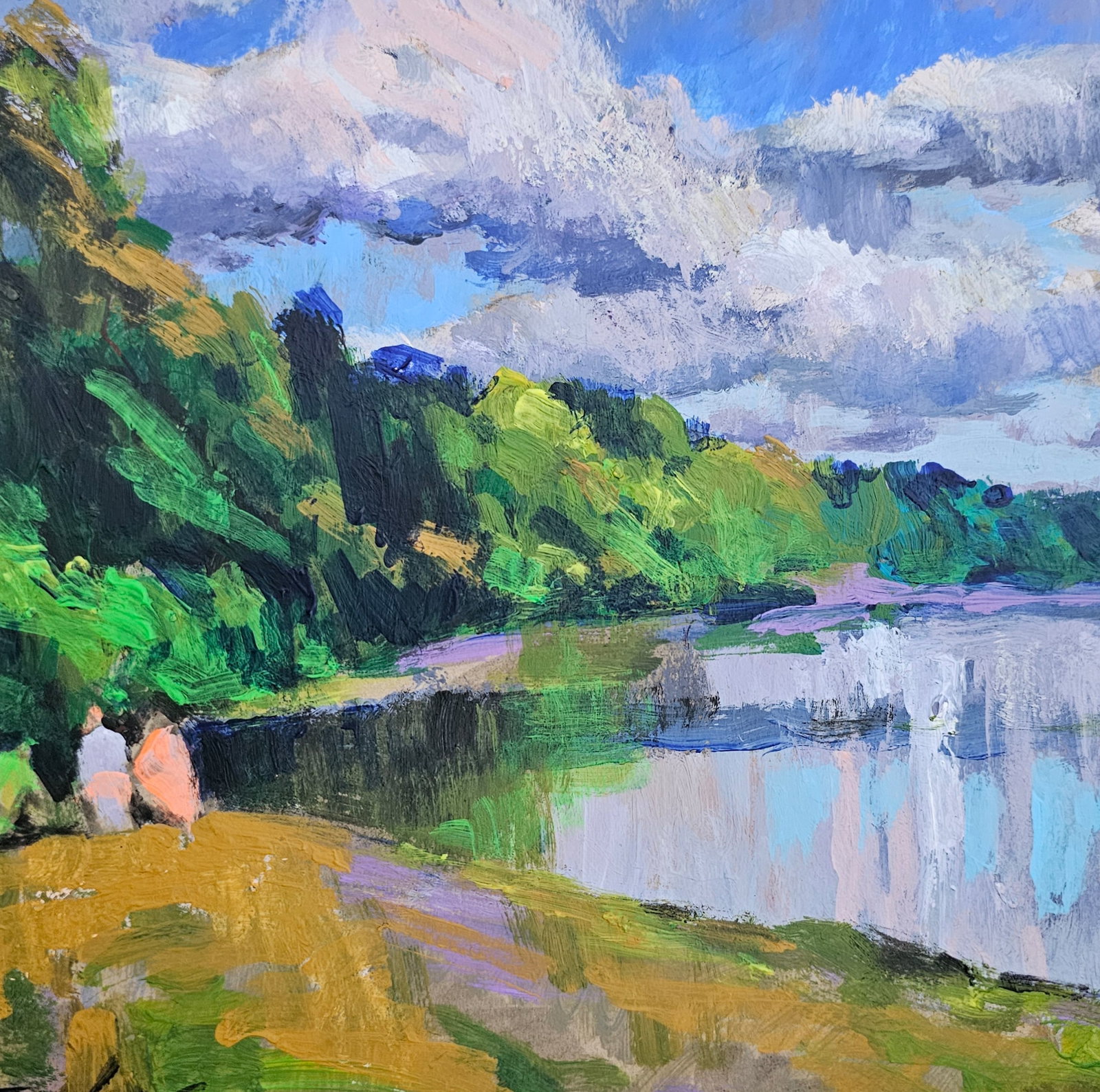 Acrylic painting walk Vyacheslav Petrovich Babac - 7